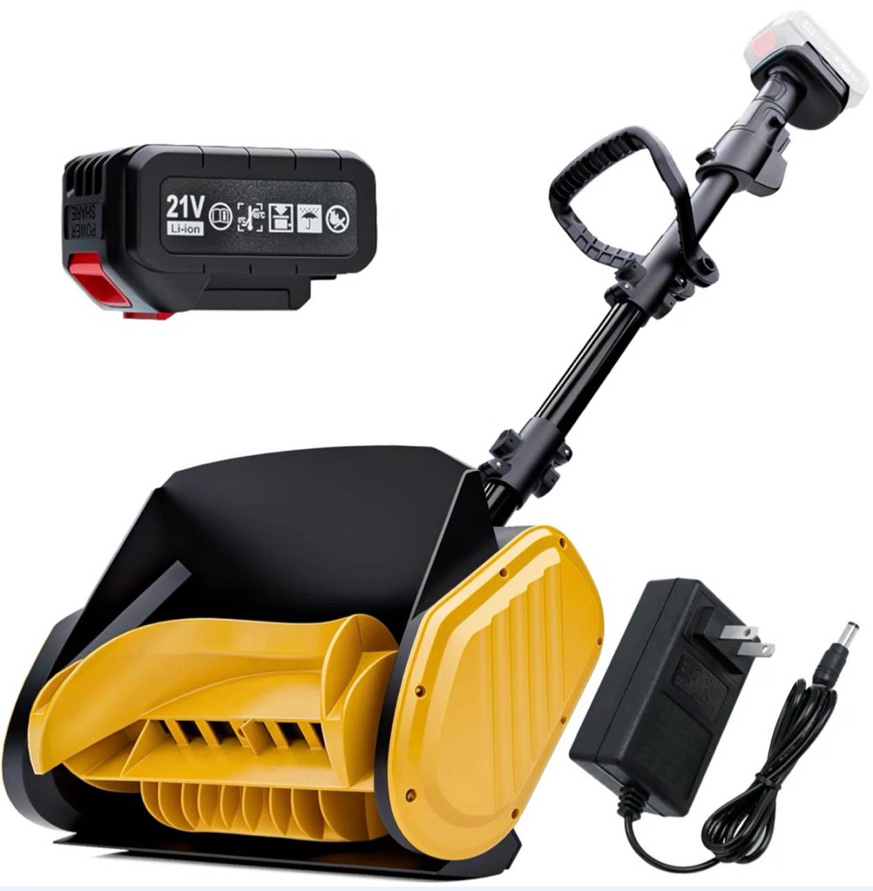 15 in cordless snow shovel 21v battery powered electric snow blower 