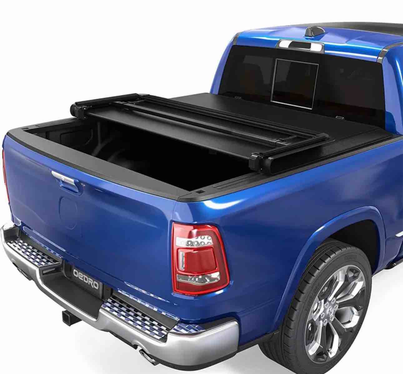 5.6 ft soft tri-fold truck bed tonneau cover fits for dodge ram 1500 2009-2025