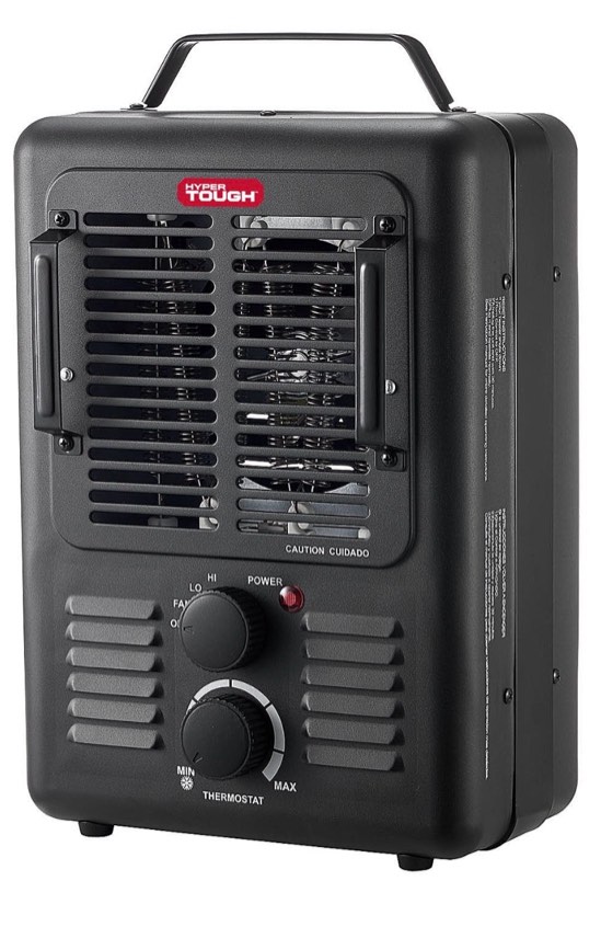 hyper tough new 1500w milkhouse utility heater