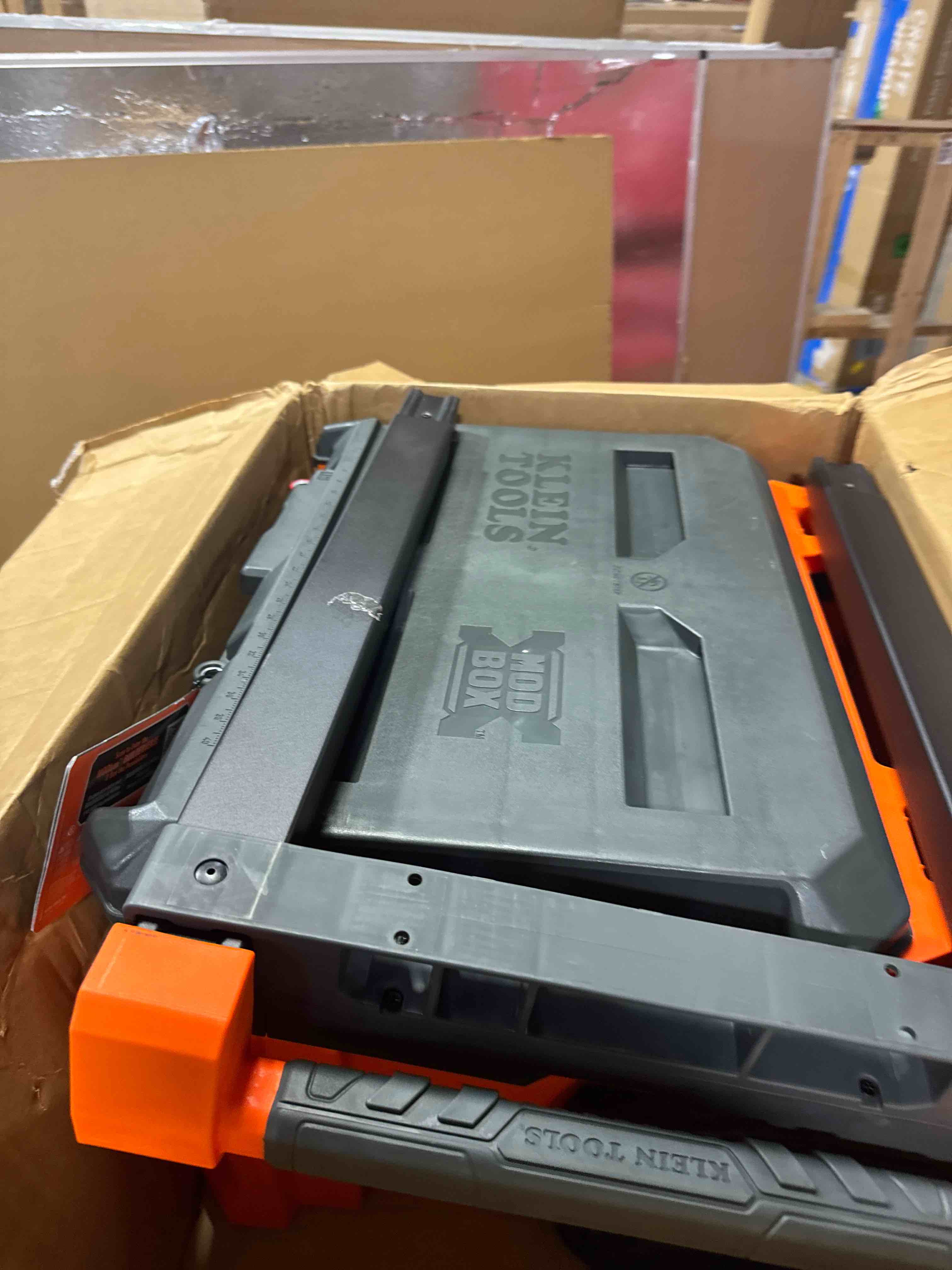 Condition photo showing New/Like New for klein tools 54801mb modbox rolling drawer tool box,tool organizer, deep stackable set two drawer rolling toolbox