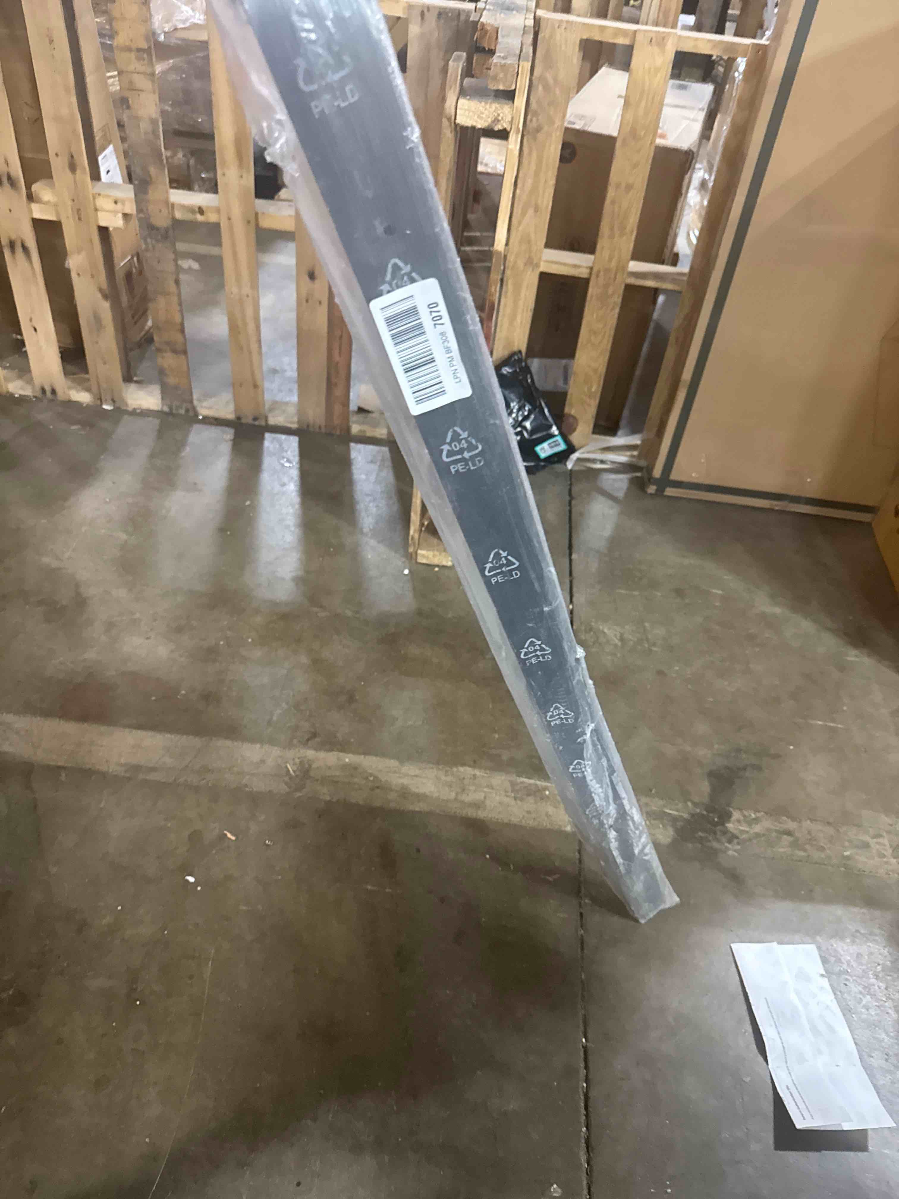 Condition photo showing Good Condition for stair nosing, alminum stair edge protector 72" long stair nose molding (satin, 72") 72" satin