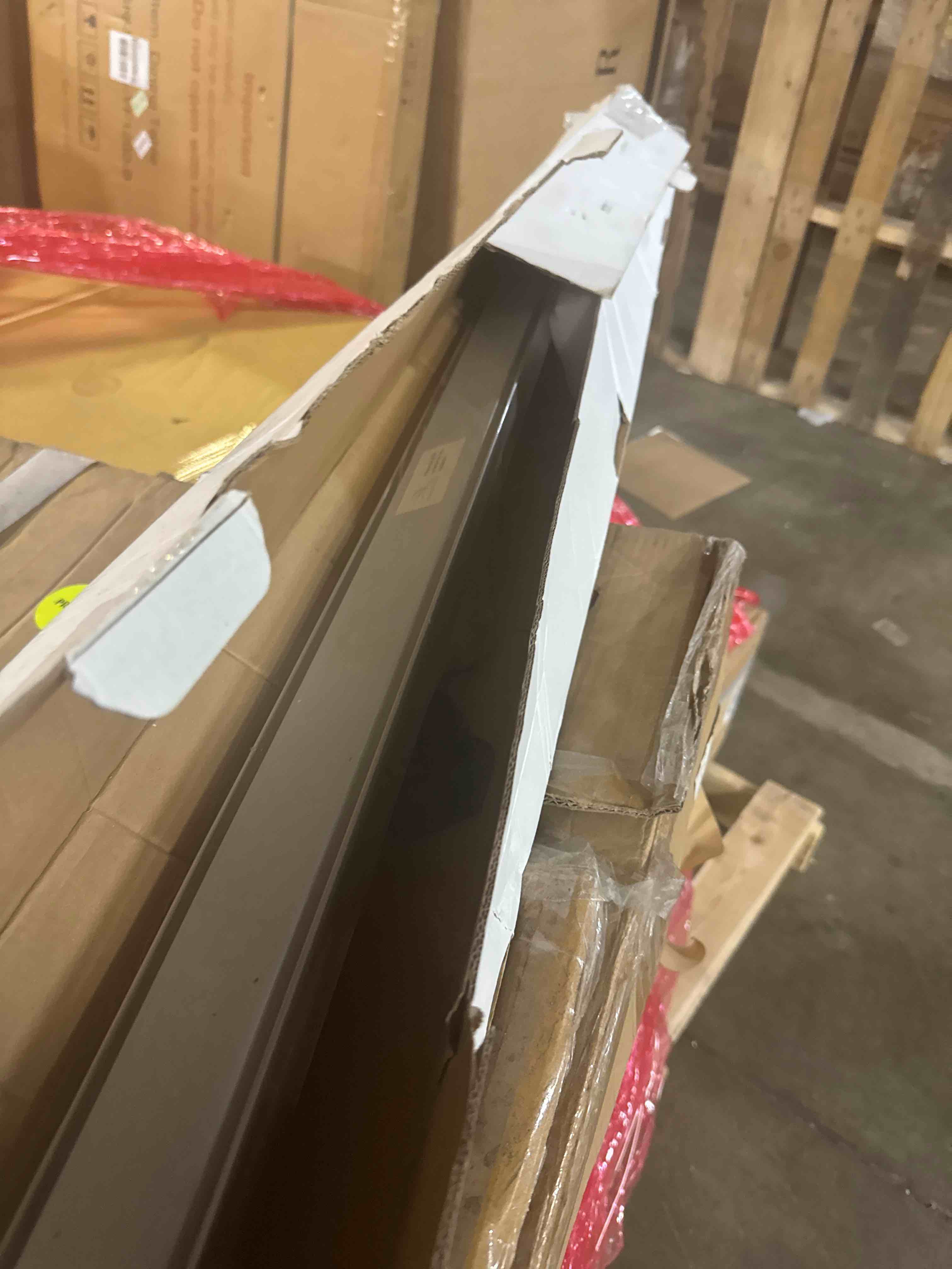 Condition photo showing Good Condition for sanitemodar linear shower drain, shower drain 72 inch tile insert 2 in 1 panels, brushed 304 stainless steel linear floor drain with adjustable feet and hair filter