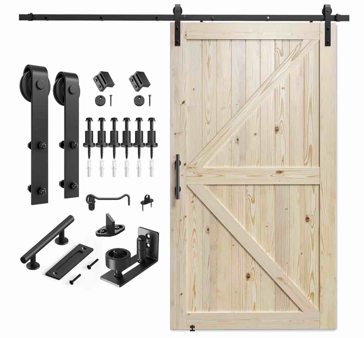 Sliding Barn Door Hardware ( DOOR NOT INCLUDED)