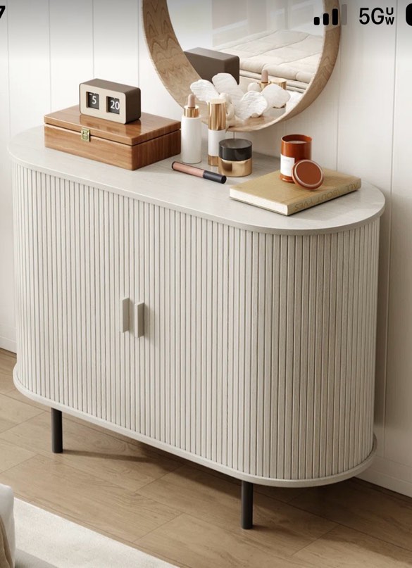 40" Sideboard Storage Cabinet with Door and Shelves