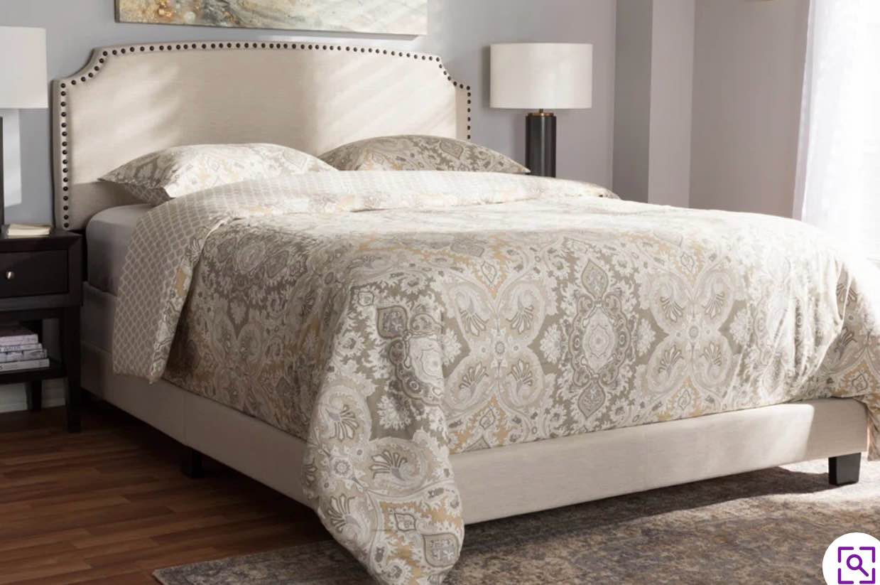Amick Upholstered Platform Bed ( KING)