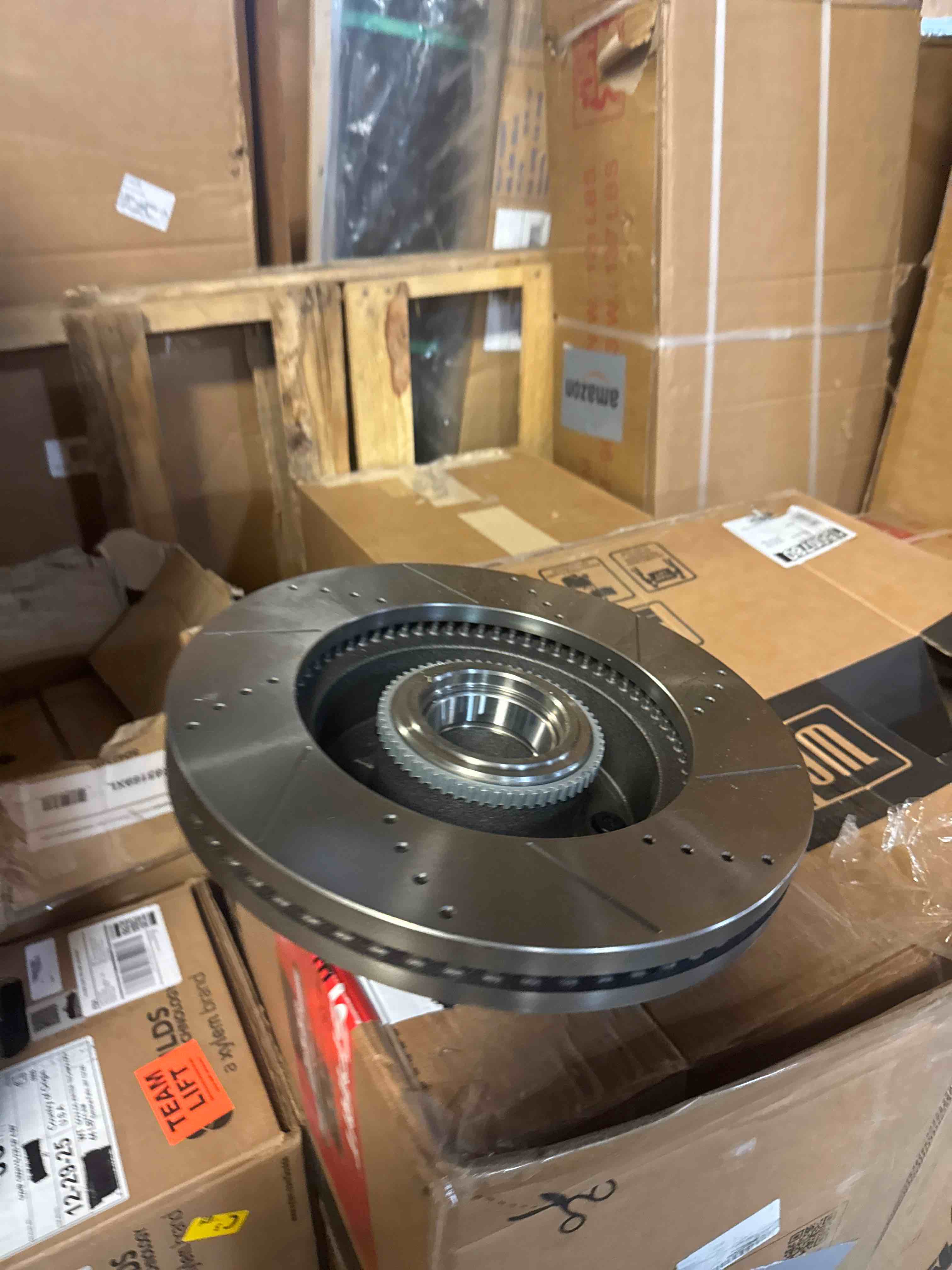 Condition photo showing Good Condition for front drilled and slotted brake rotors
