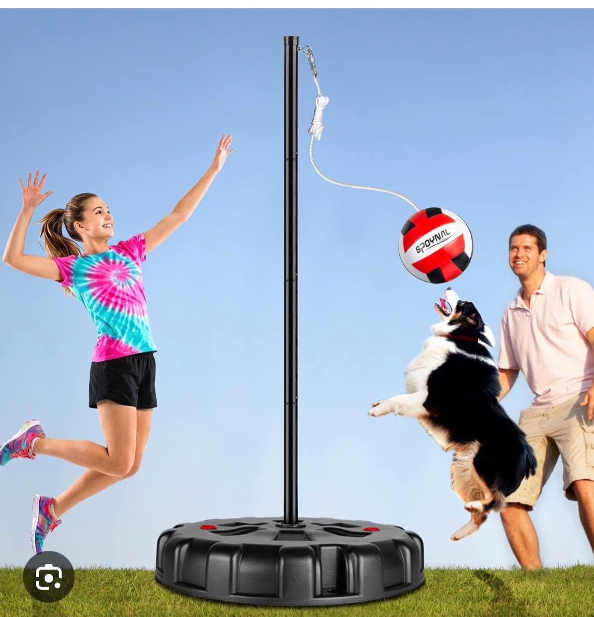Portable Tetherball Complete Outdoor Game Set