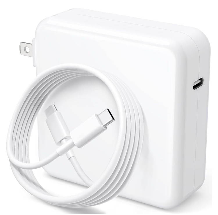 Mac Book Pro Charger - 120W USB C Fast Charger Adapter Compatible with MacBook Pro & MacBook Air 13, 14, 15, 16 inch, iPad Pro, Samsung Galaxy and All USB C Device, Included 6.6ft USB-C to C Cable