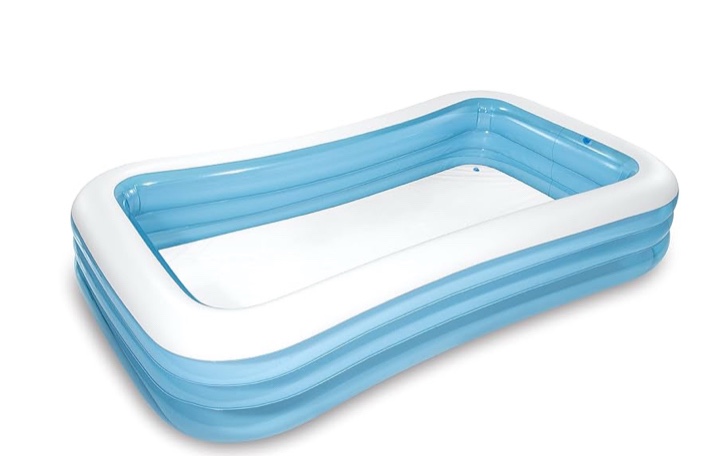 INTEX 58484EP Swim Center Inflatable Family Pool: 277 Gallon Capacity – 120" x 72" x 22" – Blue