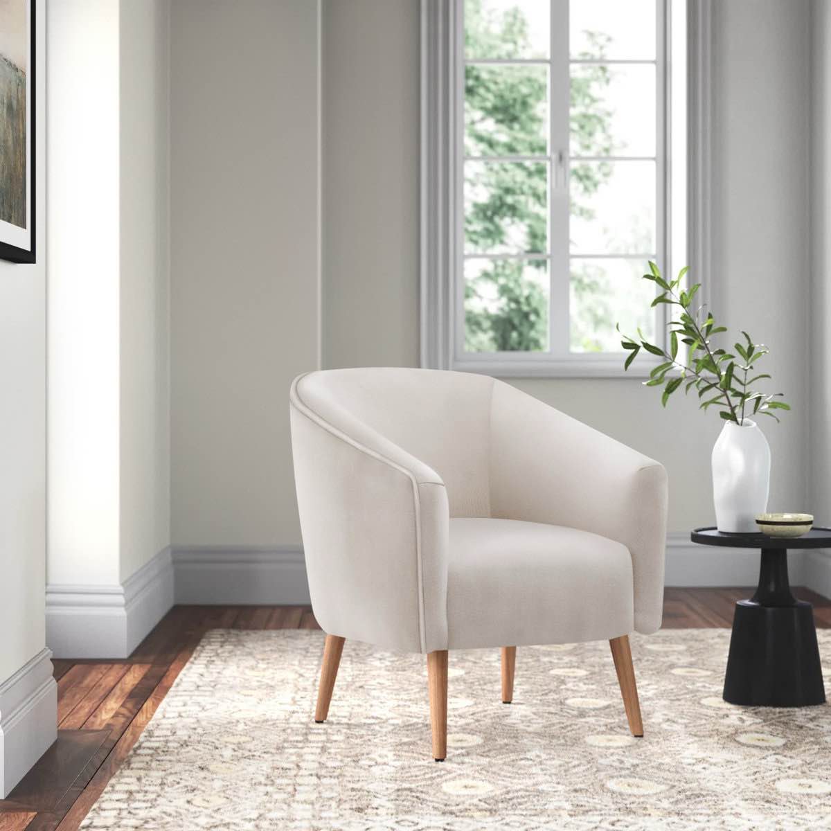 Marzi Upholstered Barrel Chair
