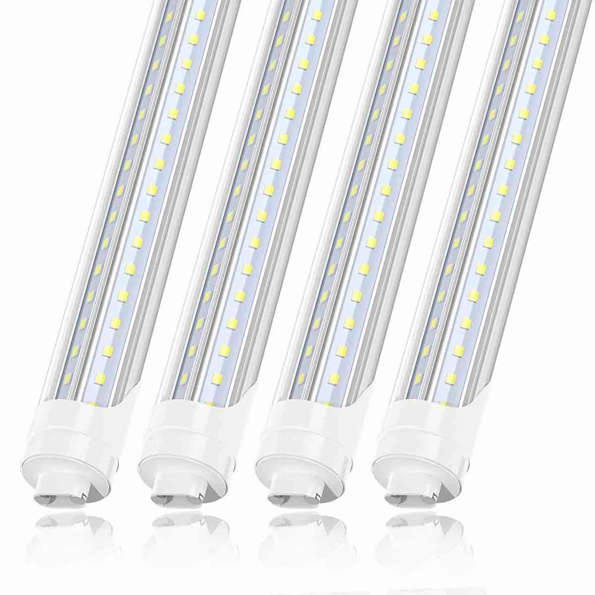T8 8FT 72W R17D HO Base LED Light Bulbs (Set of 4) SW-T88FT-R17DX-A3-TC-72CW-4P