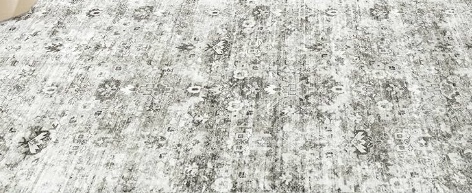 Jonathan Y New York white & grey rug 5x7