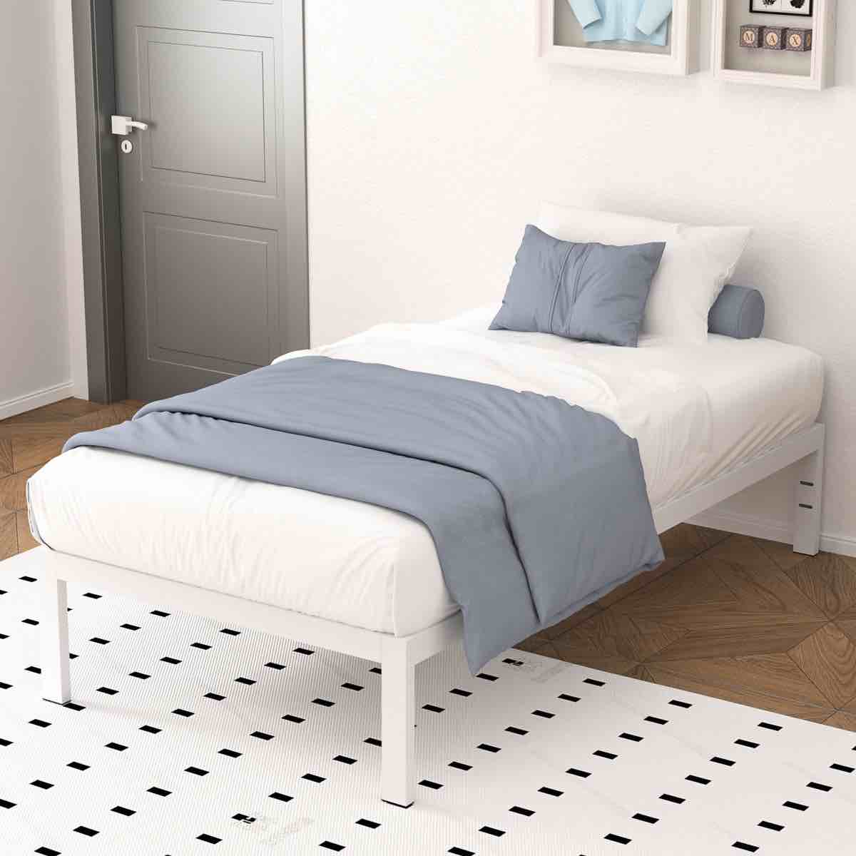 Witherington 14'' Heavy Duty Bed Frame, Noise Free, Strengthen Frame & Slats