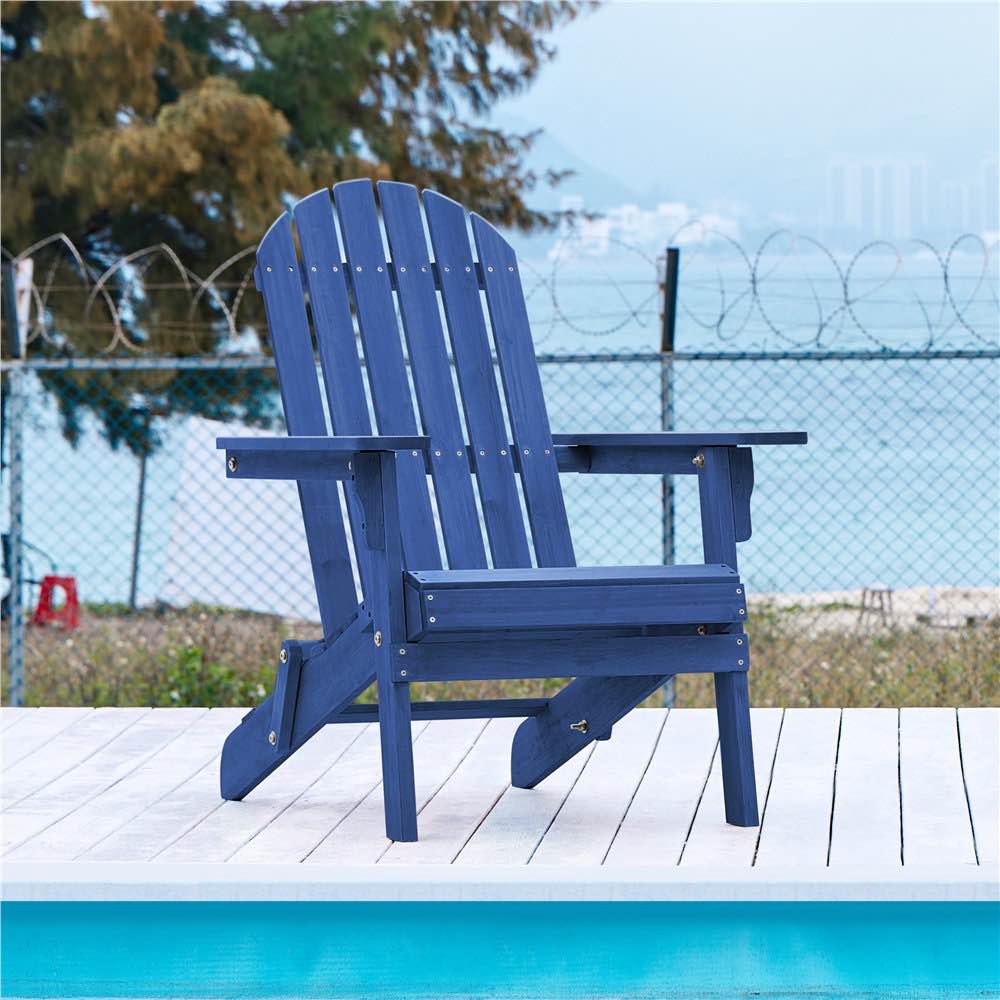 Akeley Solid Wood Folding Adirondack Chair