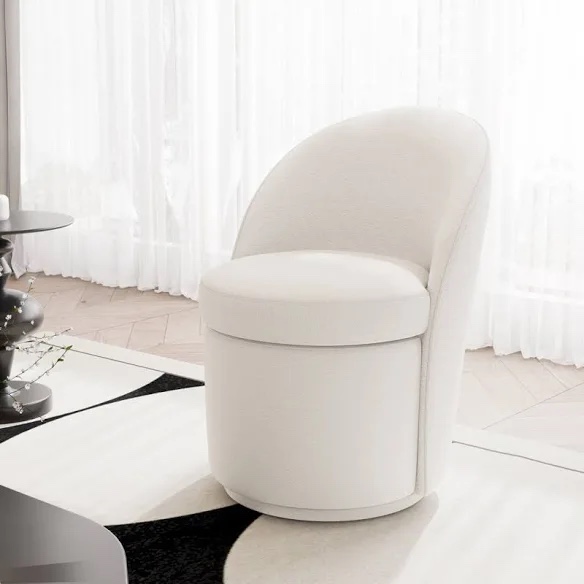 Latitude Run Swivel Barrel Upholstered Accent Chair