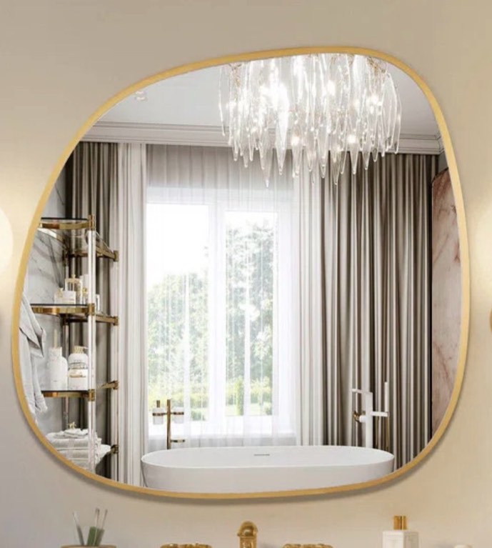 Ebern Design Nelly Asymmetrical Wall Mirror ( Similar to one in stock)