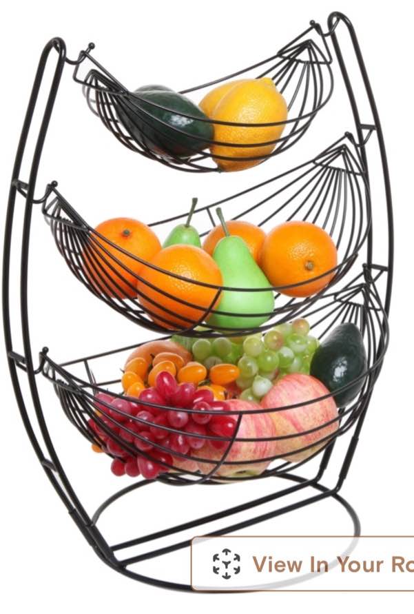 Prep & Savour Metal Fruit Bowl