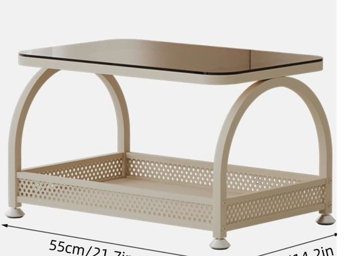 Floor Table, Low Tatami Tea Table for Sitting on The Floor, Small Coffee Table for Window Bay or Balcony, Minimalist Side Table, Compact Low Table for Bedroom or Living Room