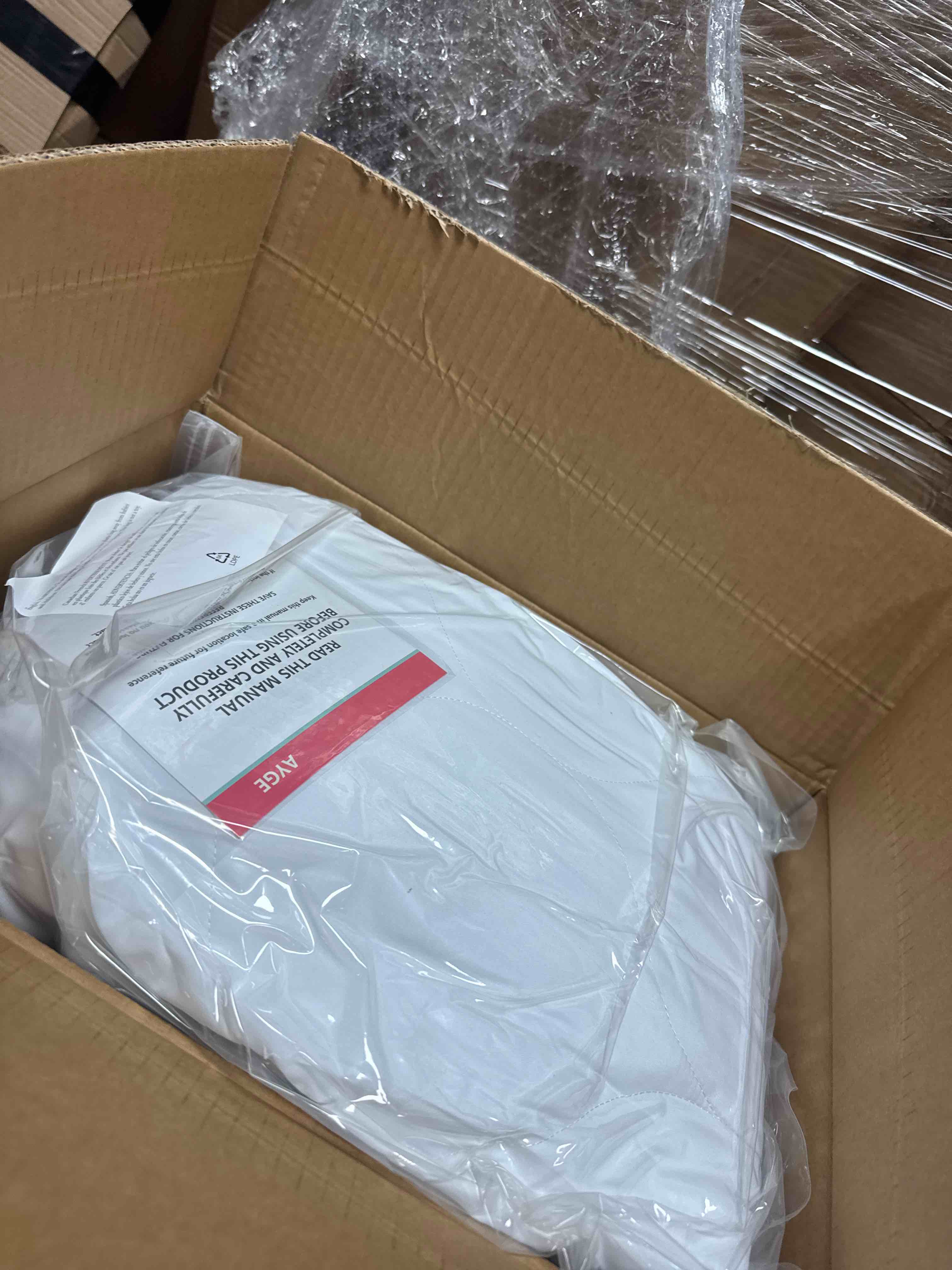 Condition photo showing New/Like New for AYGE Heated Mattress Pad King Size, Electric Mattress Pad Cover with Dual Control ? Auto Shut Off Settings, UL Certified, Deep Pocket, Machine Washable, White