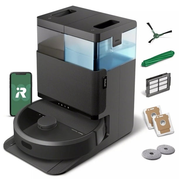 iRobot Roomba Plus 4020 (400 Series) Combo robot + AutoWash dock with DualClean Mop Pads and 75 days of self-emptying