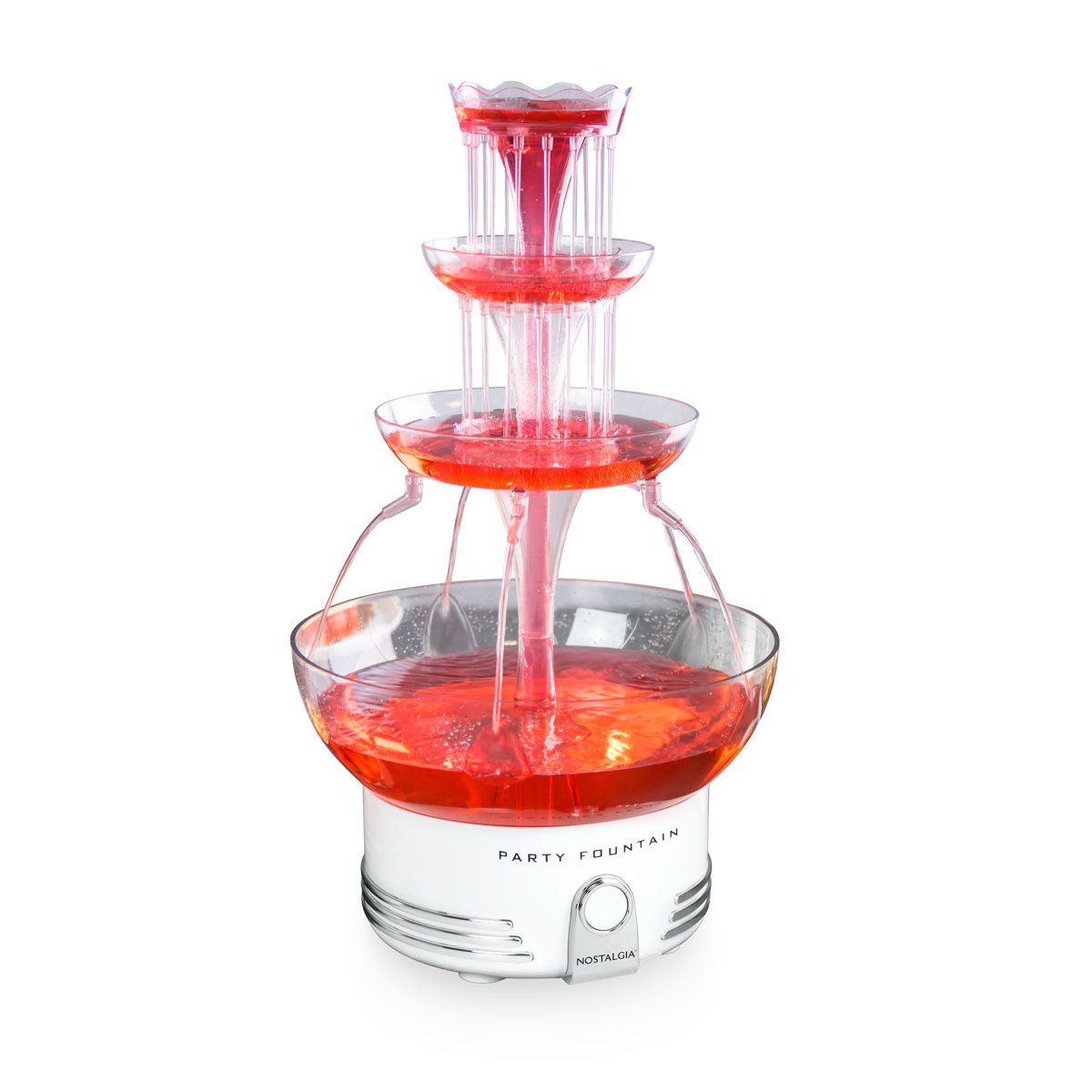 Nostalgia Retro 3-tier Lighted Party Fountain