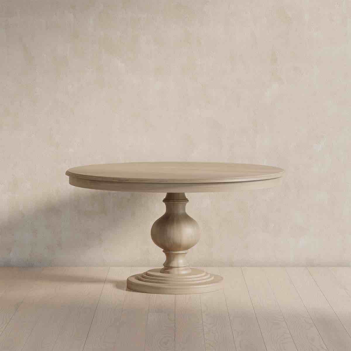 Maven Lane Zola Traditional Round Wooden Dining Table in Antiqued Finish