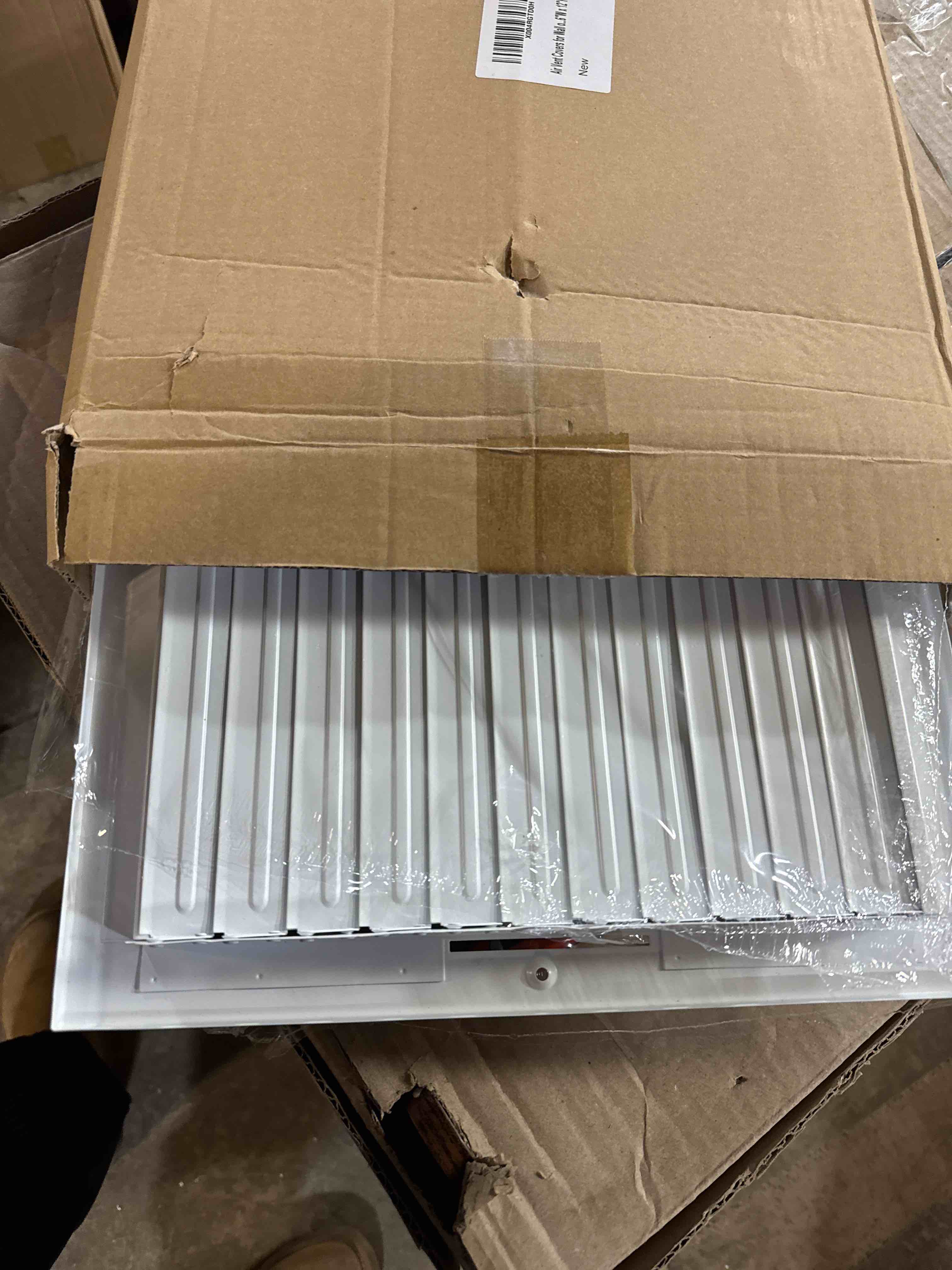 Condition photo showing New/Like New for 16x12 Vent Register [Duct Opening], Vent Covers for Home Ceiling, Two-Way Ventilation Register, Adjustable Solid Steel Wall Register Vent Cover (16"W x 12"H [Duct Opening])