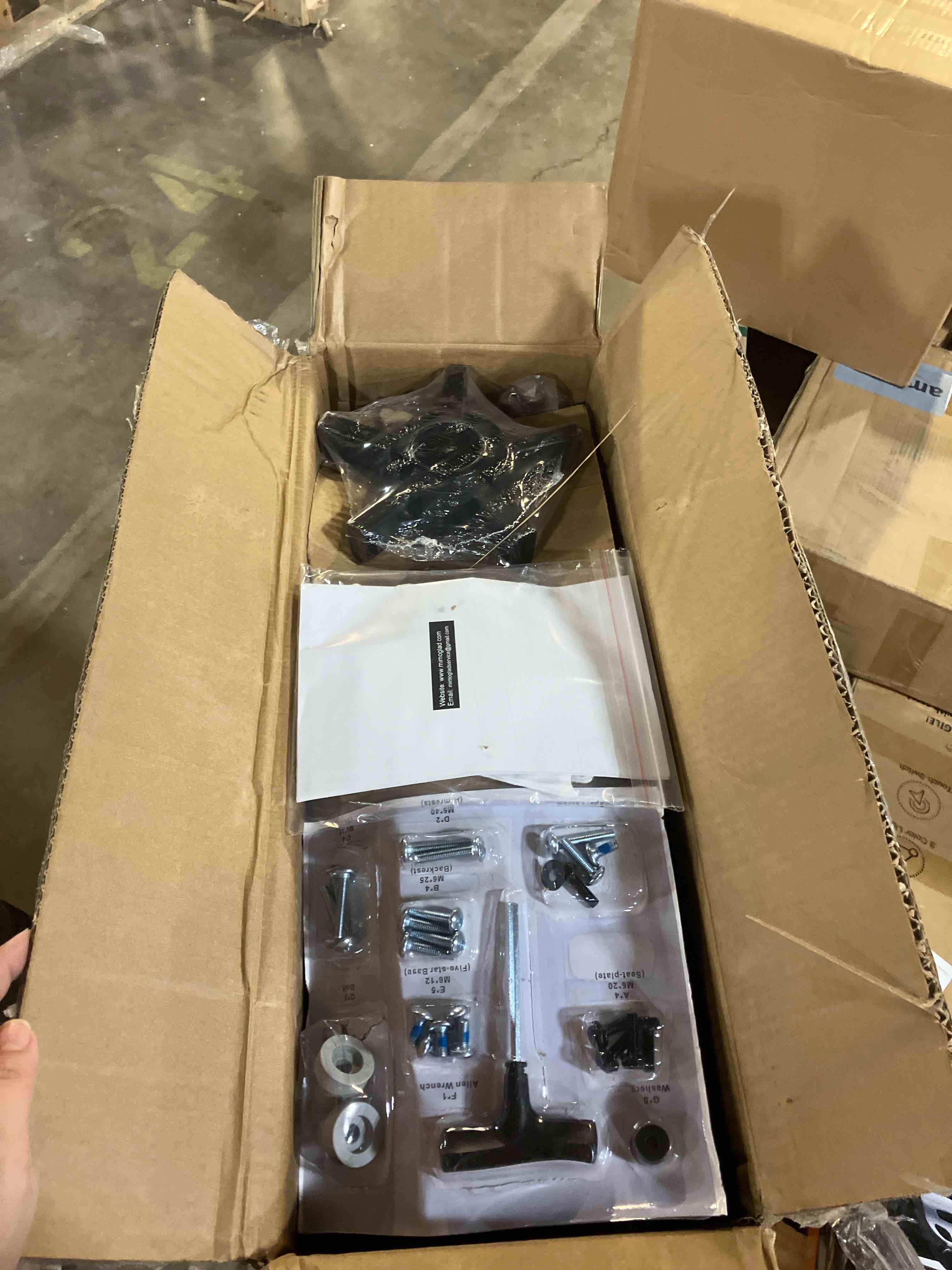 Condition photo showing New/Like New for Mimoglad Office Chair, Ergonomic Desk Chair with Adjustable Lumbar Support, High Back Mesh Computer Chair with Flip-up Armrests-BIFMA Passed Task Chairs, Executive Chair for Home Office Iron Gray With Gray Frame Modern