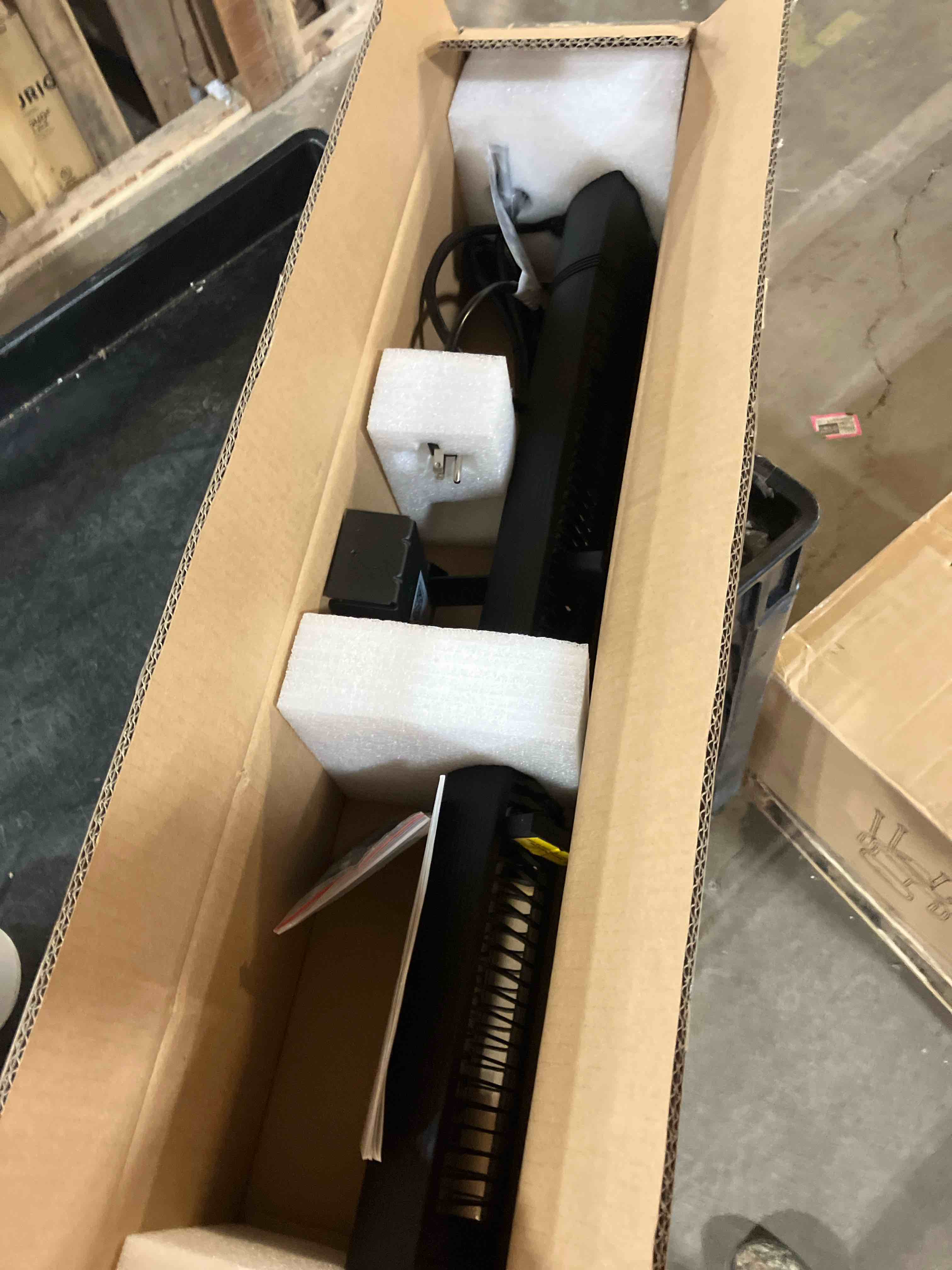 Condition photo showing New/Like New for Powerscale Infrared Heater 1500W with Remote, 2.5s Instant Heat & Memory Function, Electric Patio Heater 4 Heat Levels, IP65 Waterproof - Indoor/Outdoor Space Heater for Garage, Backyard, Black