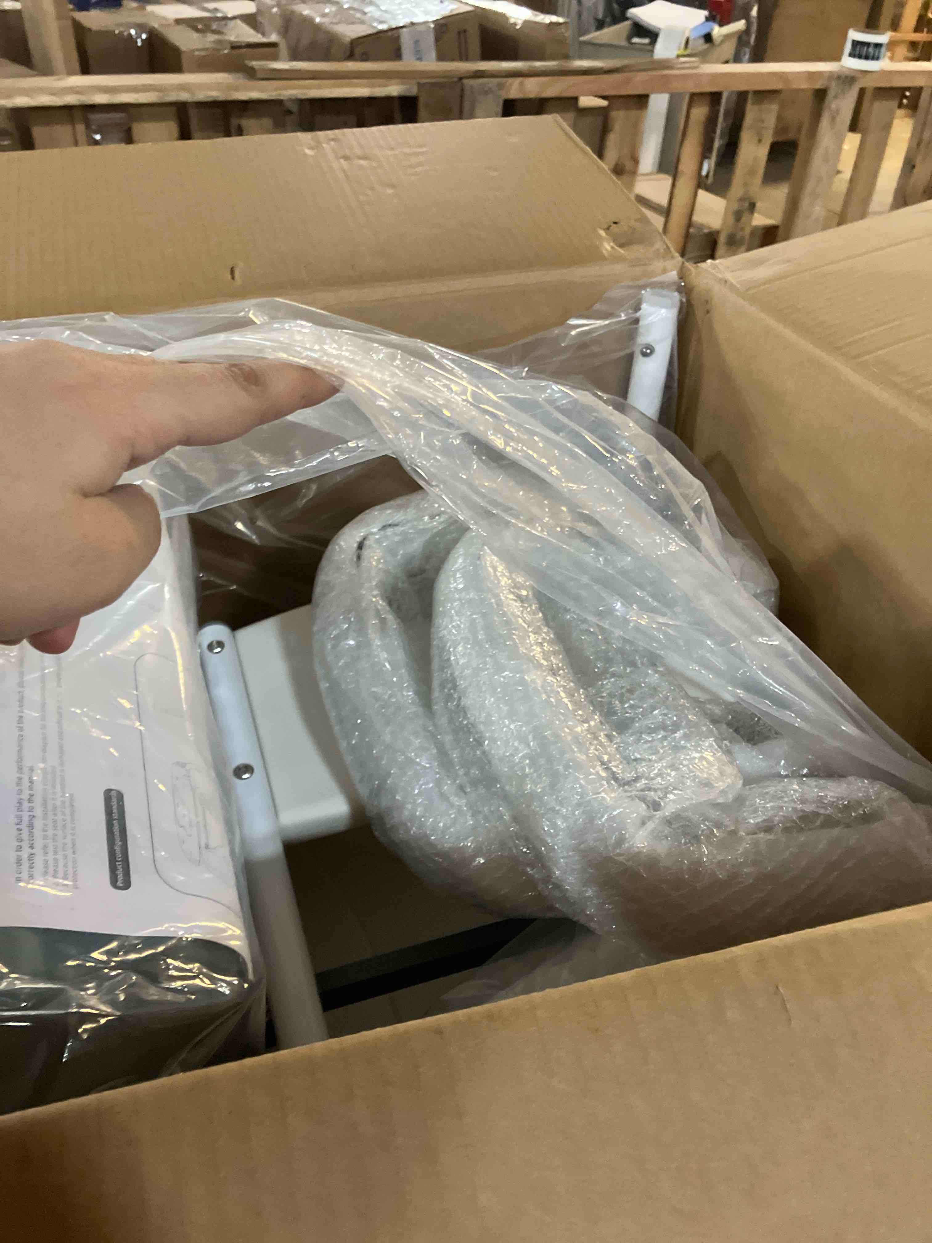 Condition photo showing New/Like New for 4 in 1 Bedside Commode for Seniors,Portable Toilet for Adults with Arms & Removable Bucket,Height Adjustable Commode Chair for Toilet?Swivel Shower Chair for Inside Shower for Handicapped, Adults