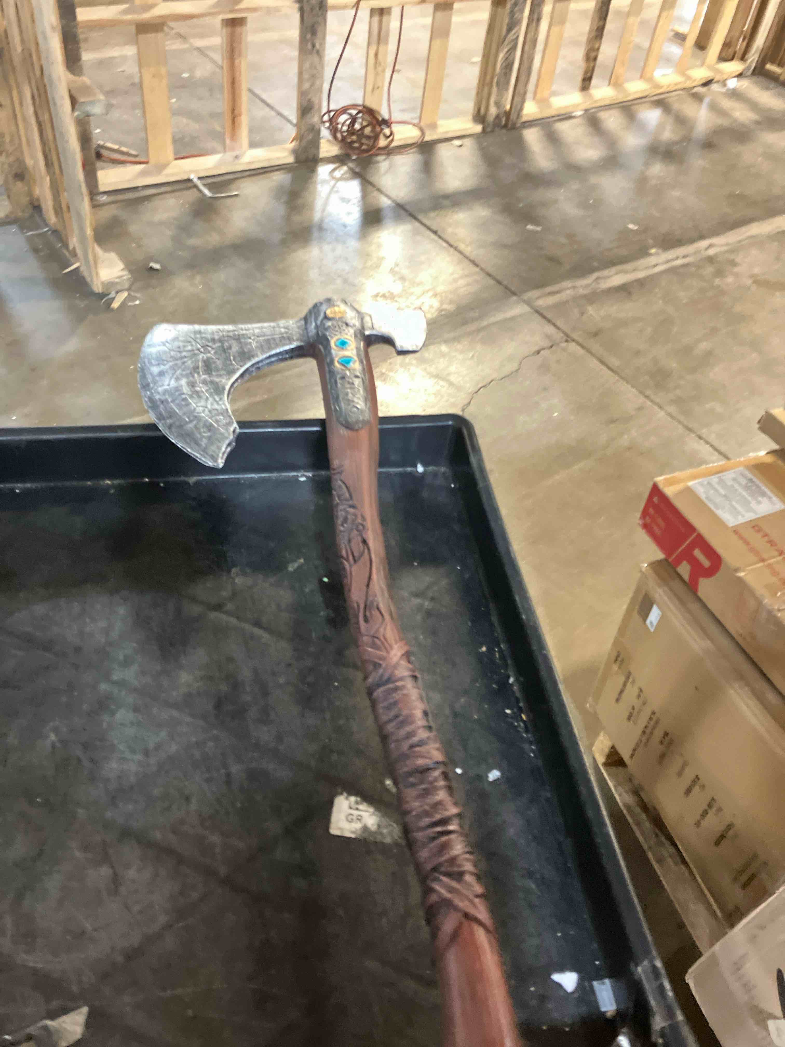 Condition photo showing Good Condition for CoserWorld 1:1 Replica PU Foam Hammer, Medieval Axes Costume Prop, Halloween Cosplay Weapons