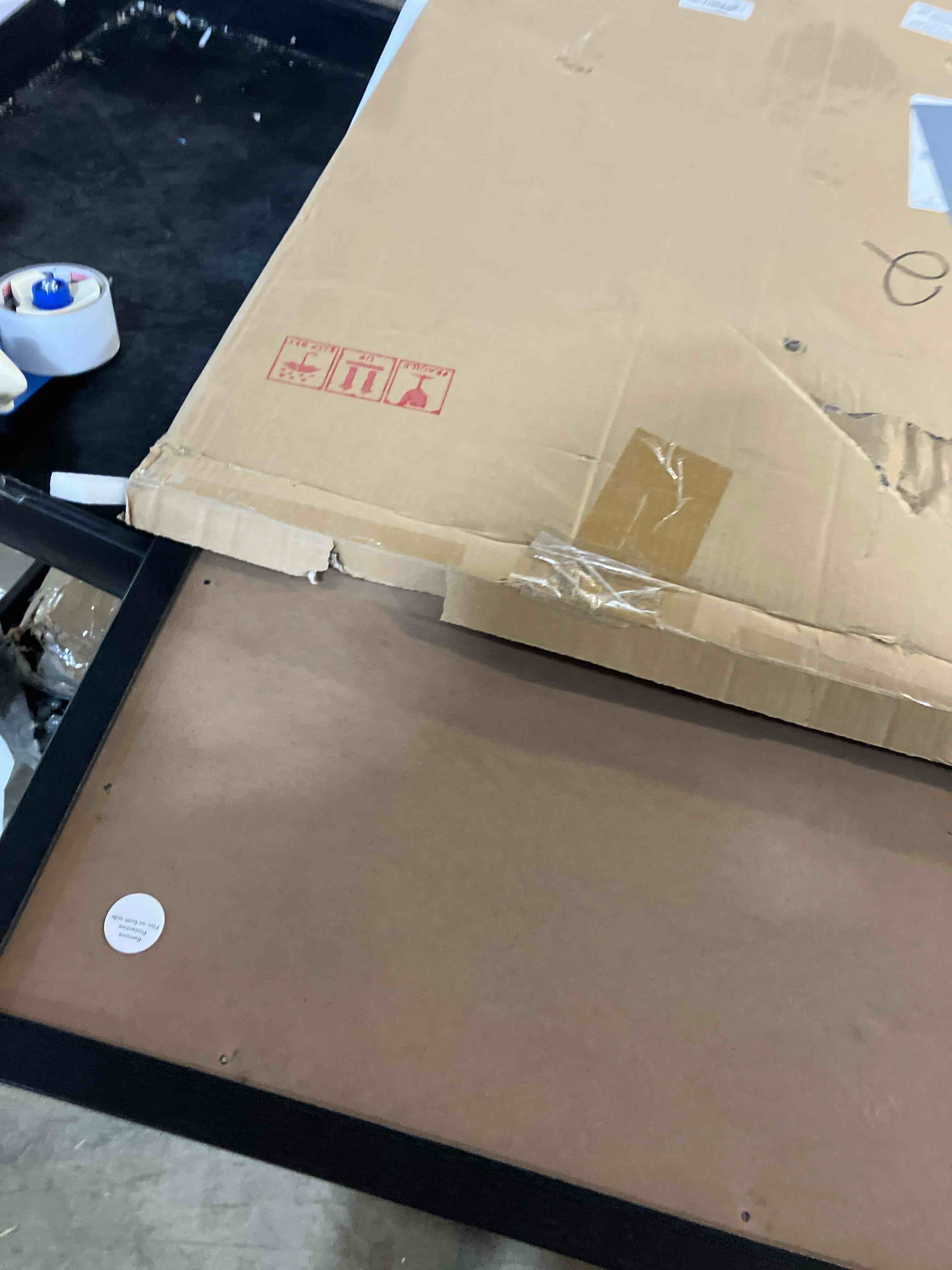 Condition photo showing New/Like New for 20x27 Frame Gold, Modern 27x20 Picture Poster Frame, Horizontal Vertical Hanging, Ornate 20 by 27 Gallery Family Concert Portrait Photo Frame Anniversary/Birthday/Wedding/Thank you/Christmas Gift Gold 20x27in