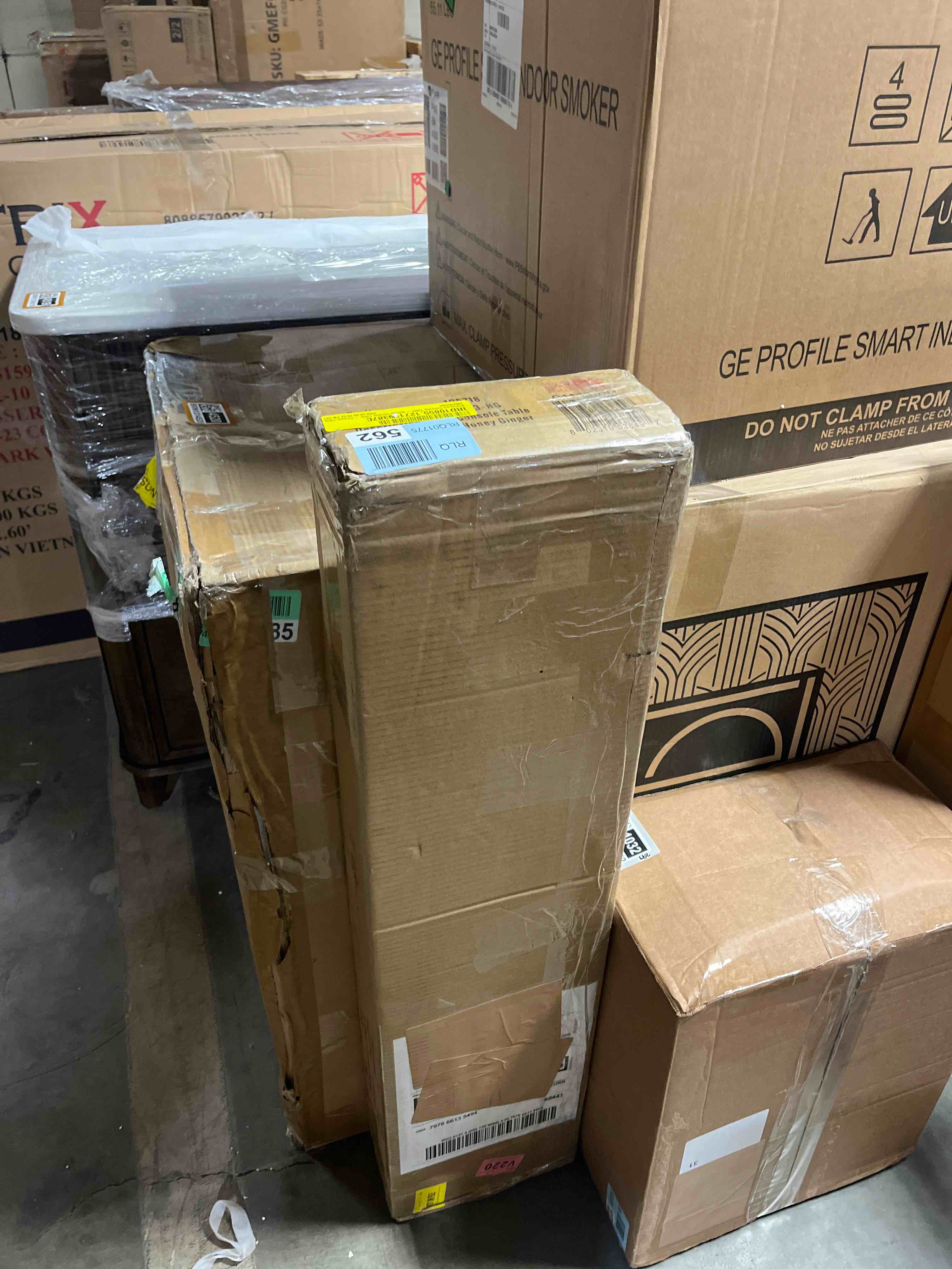 Condition photo showing New/Like New for Aubreyana Entryway Table - Narrow Console Table - Console Table with Storage - Hallway Decor - Wood Console Tables for Entryway - Narrow Console Sofa Side Table