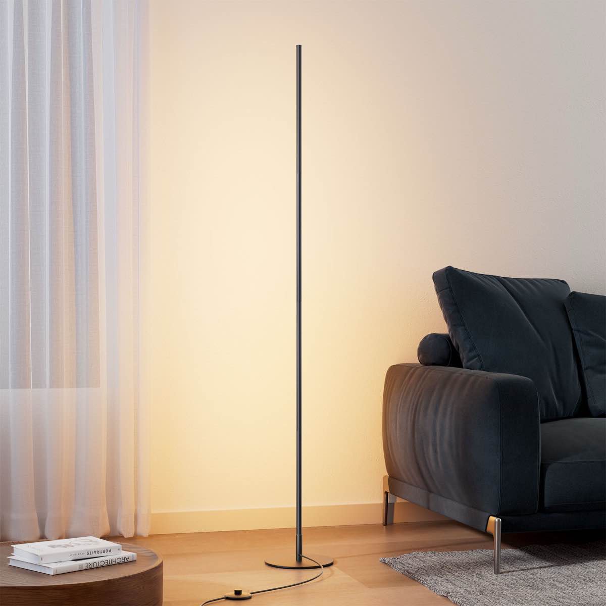 Condition photo showing New/Like New for Allana 57.5" Dimmable LED Novelty Corner Floor Lamp