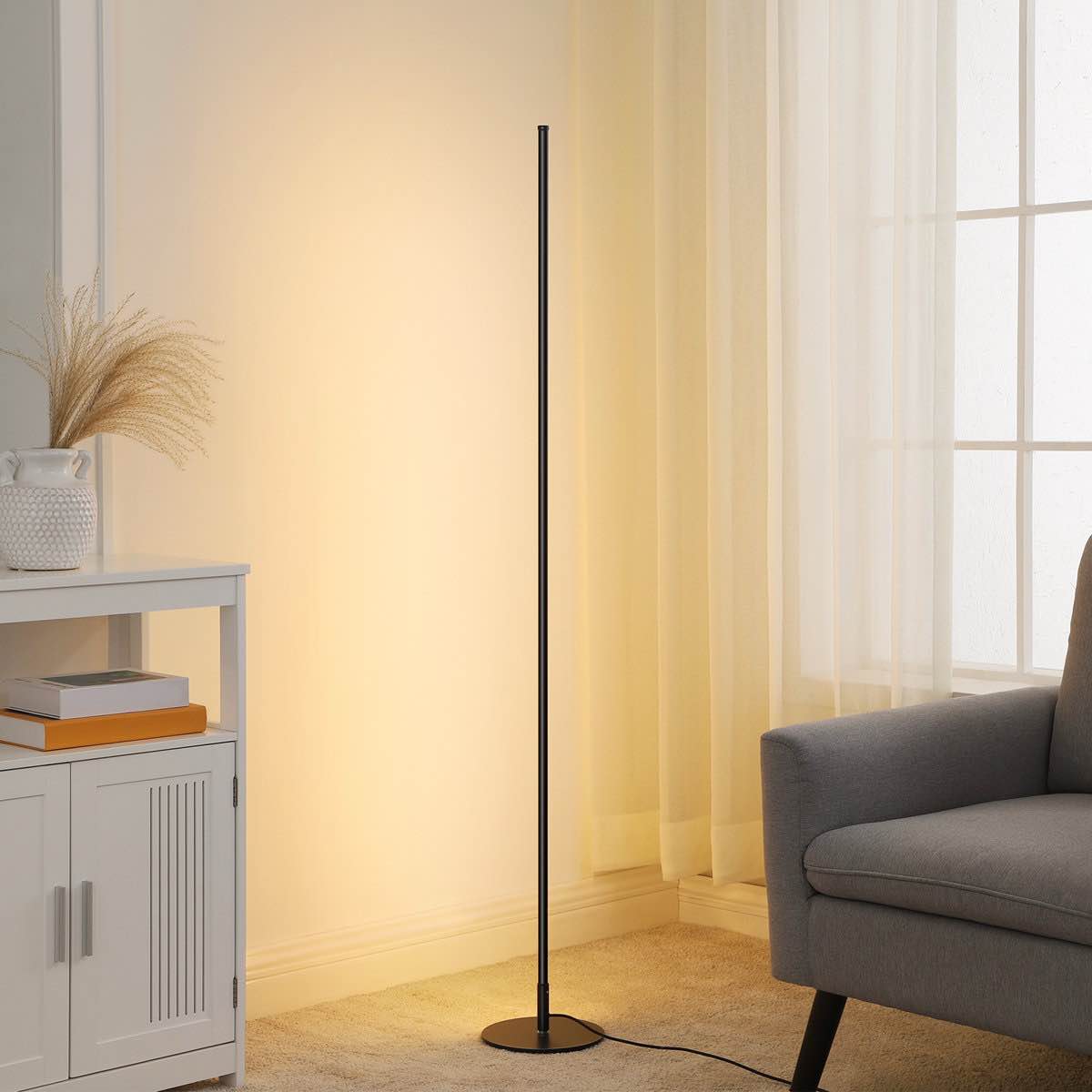 Allana 57.5" Dimmable LED Novelty Corner Floor Lamp