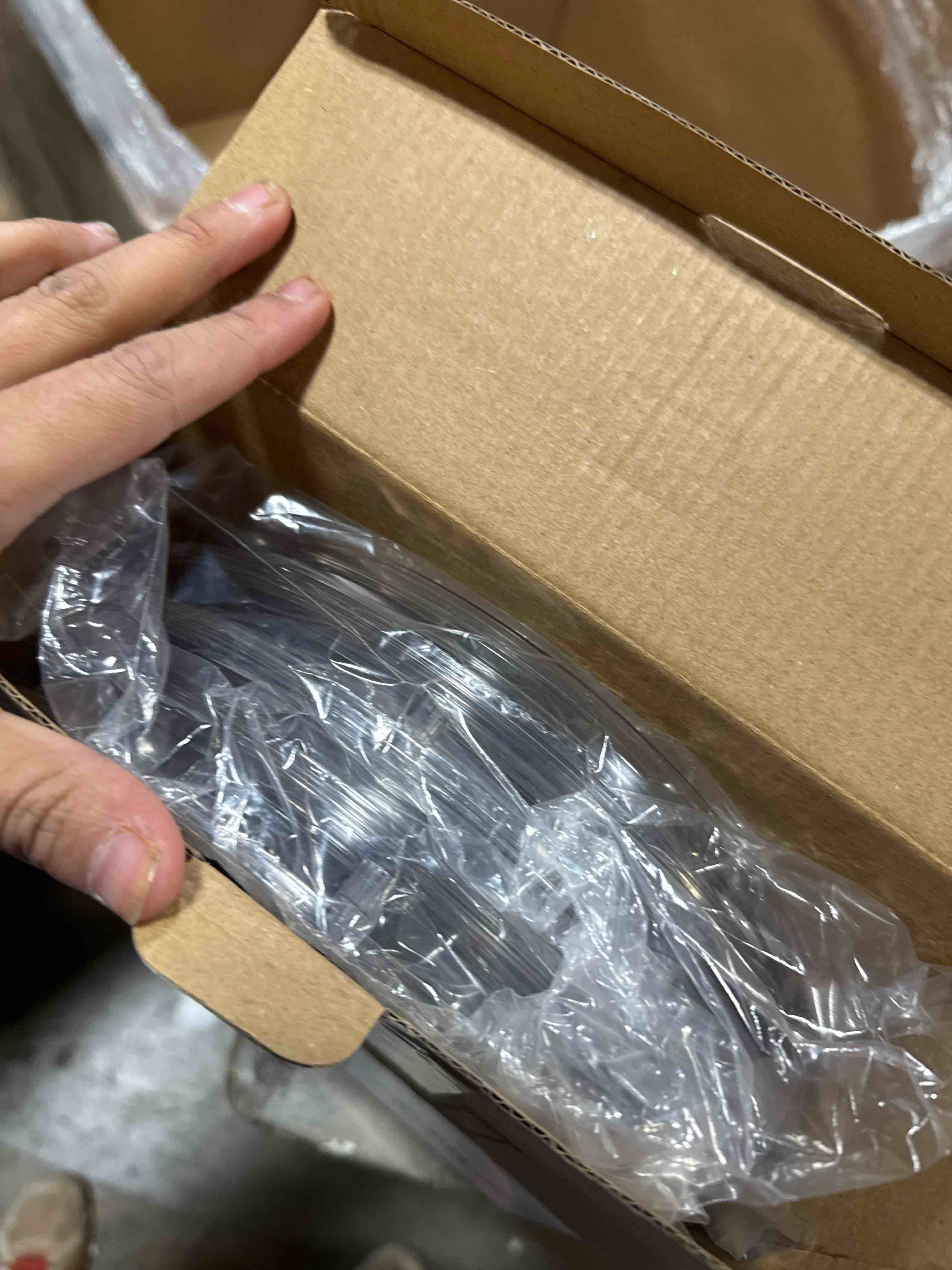 Condition photo showing New/Like New for LAMU 2 Pack 2 Tier Lazy Susan Turntable Organizer 9.25'' Rotating Spice Rack Organization for Cabinet, Kitchen, Pantry, Countertop, Bathroom, Vanity, Medicine Cabinet Organizer, Clear Clear 9.25in 2Pack