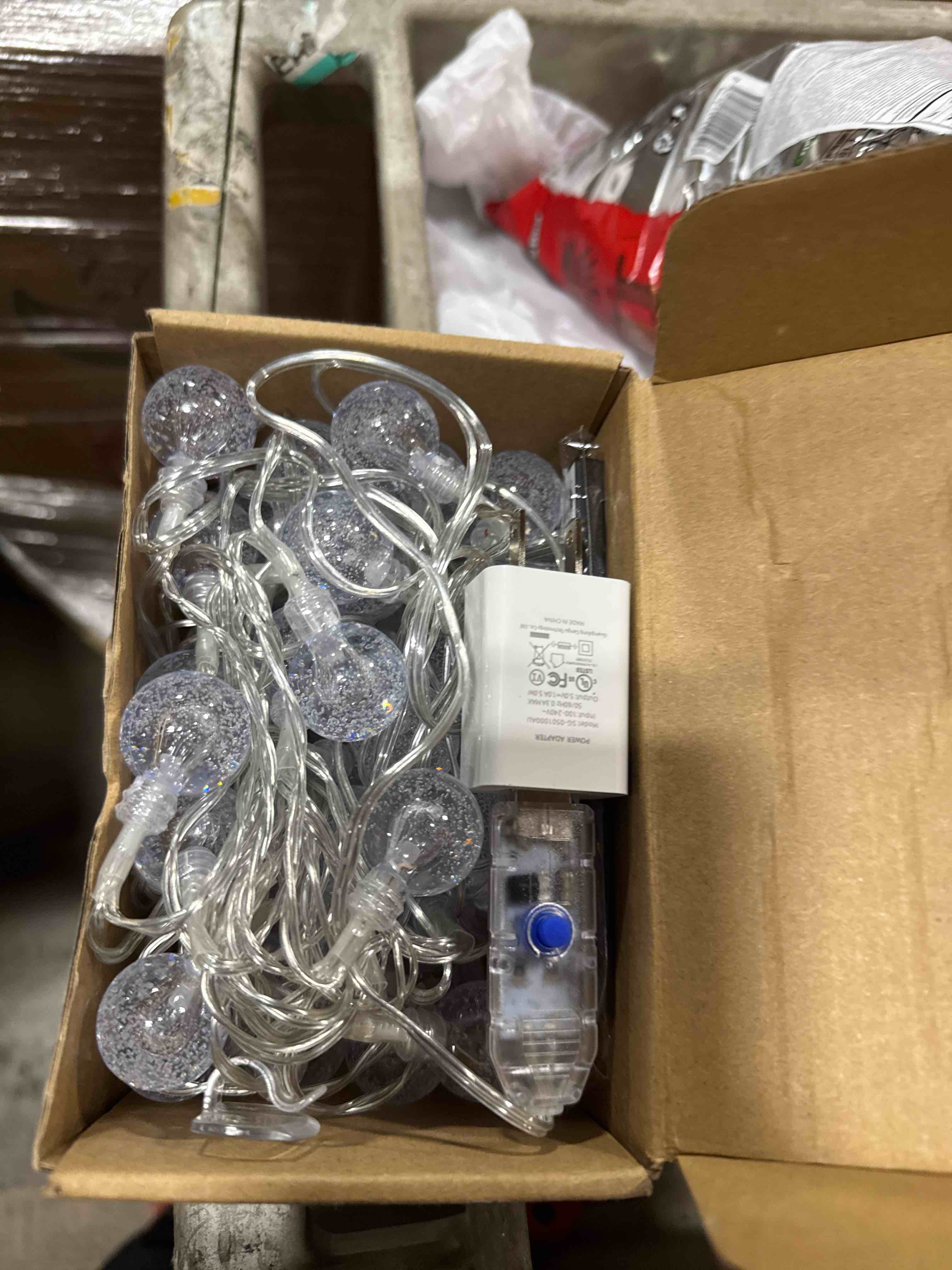 Condition photo showing Good Condition for OMIKA Color Changing Indoor String Light USB Plug, 16.5ft 50 LEDs Crystal Globe Fairy Lights with Remote Timer Ambient Lighting for Girls Bedroom Home Xmas Halloween Party Decor (24 Colors) 24 RGB Colors 16.5ft 50LED(USB+Plug)