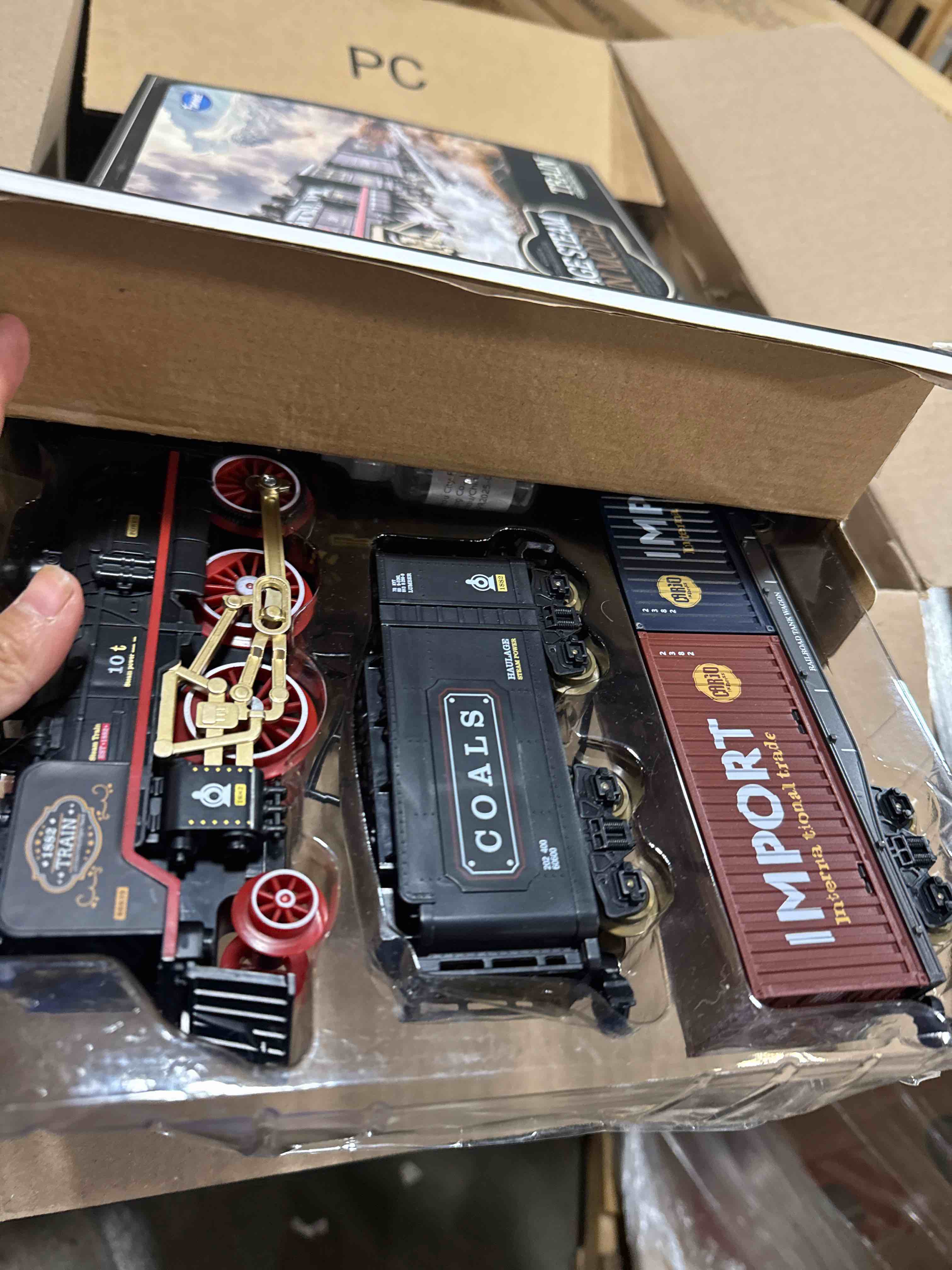 Condition photo showing New/Like New for Funwee Train Set for Under Christmas Tree,Electric Train Toy with Smokes,Lights and Sound, Locomotive Train Model with Track,Birthday Gifts Idea for 3 4 5 6 7+ Years Old Toddler Boys and Girls
