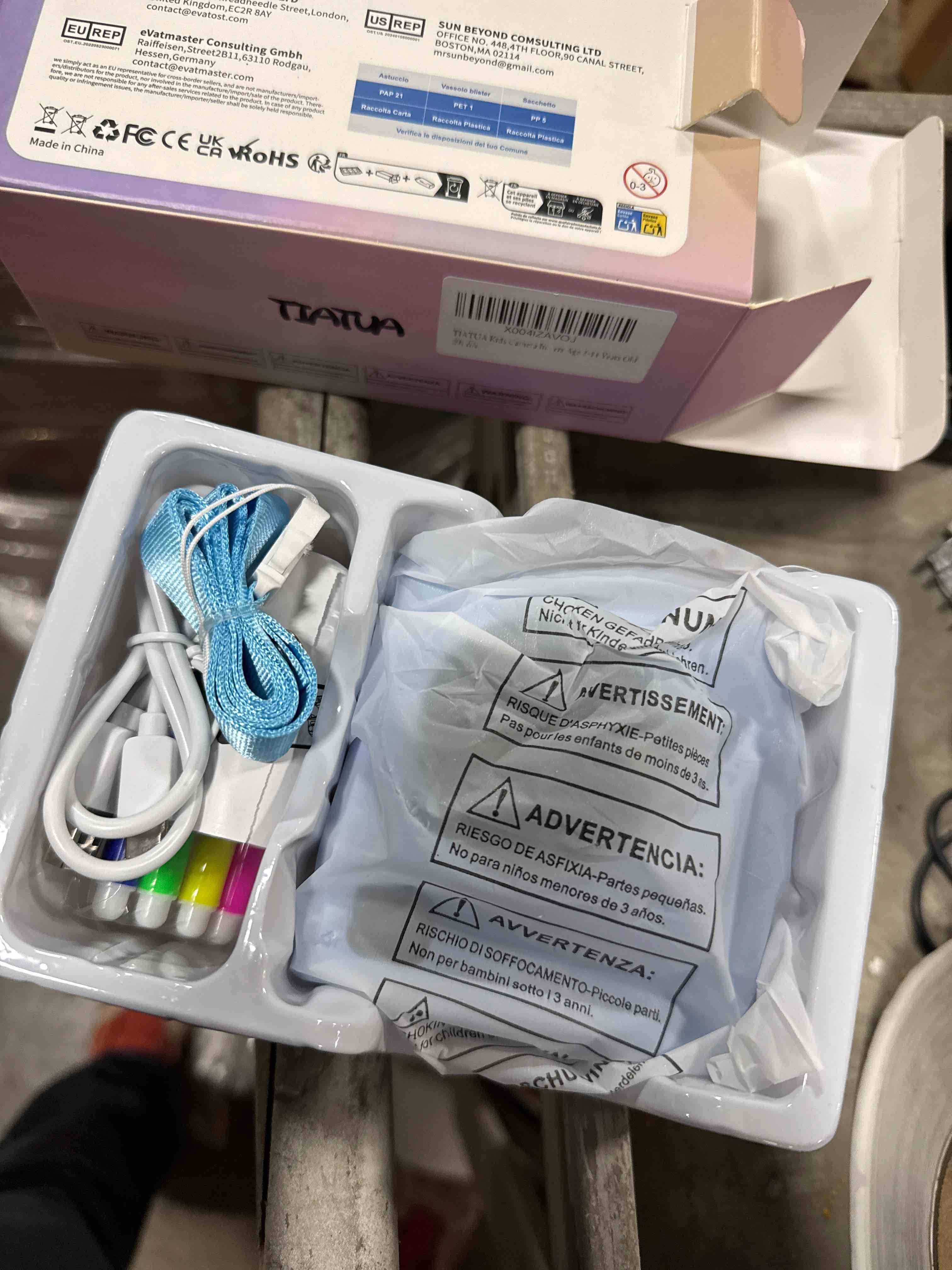 Condition photo showing New/Like New for Kids Instant Print Camera, Christmas Birthday Gifts for Girls and Boys, 1080P HD Video Digital Kids Camera with Print Paper & 32G Card, Toddler Toy for 3-14 Years Old (Blue)