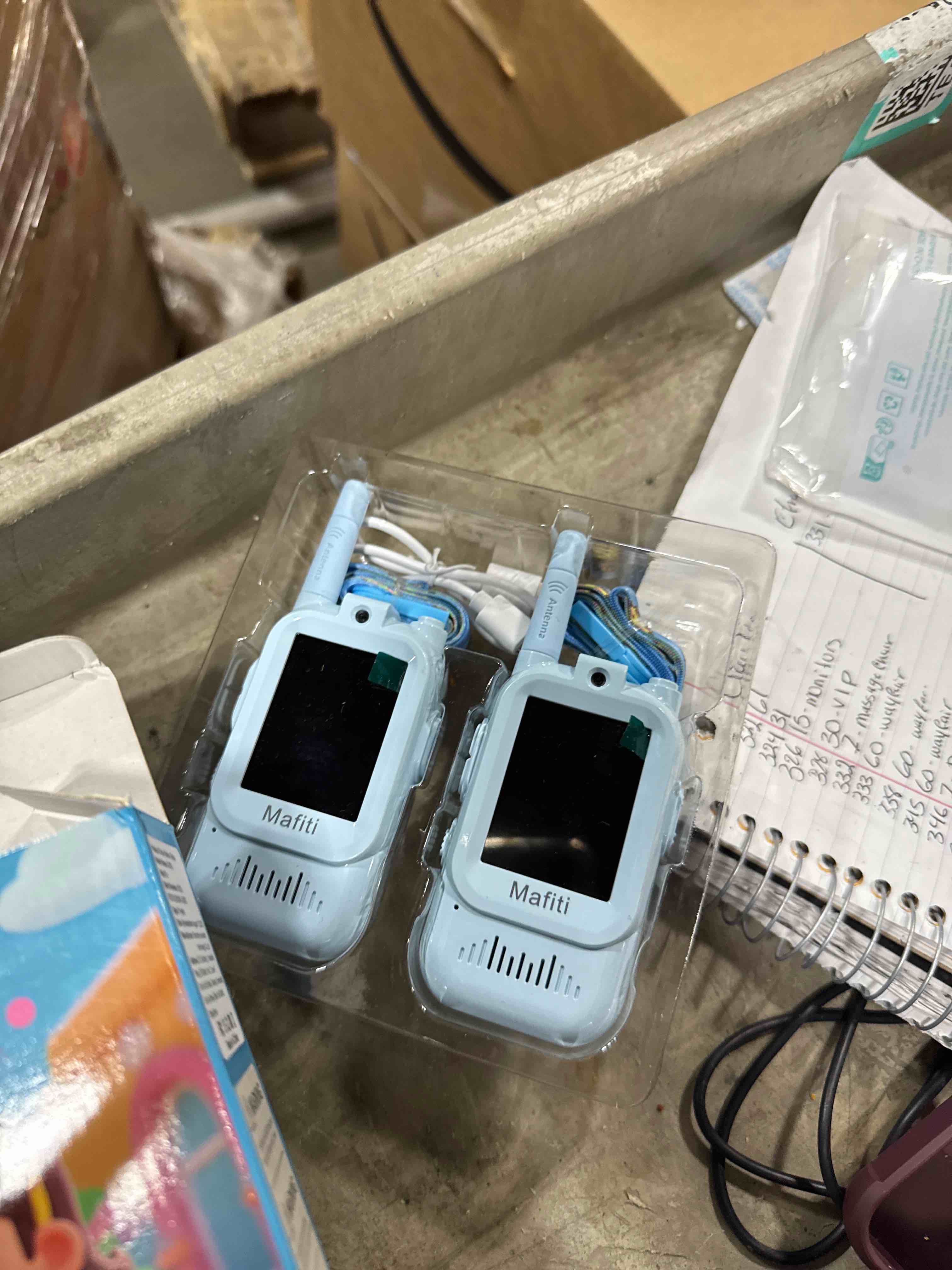 Condition photo showing New/Like New for Mafiti Toys for 3 4 5 6 7 8 Year Old Boys Girls Mini Video Walkie Talkies for Kids 2 Pack Rechargeable 1000 Feet Range Birthday Indoor Outdoor (Blue+Blue)