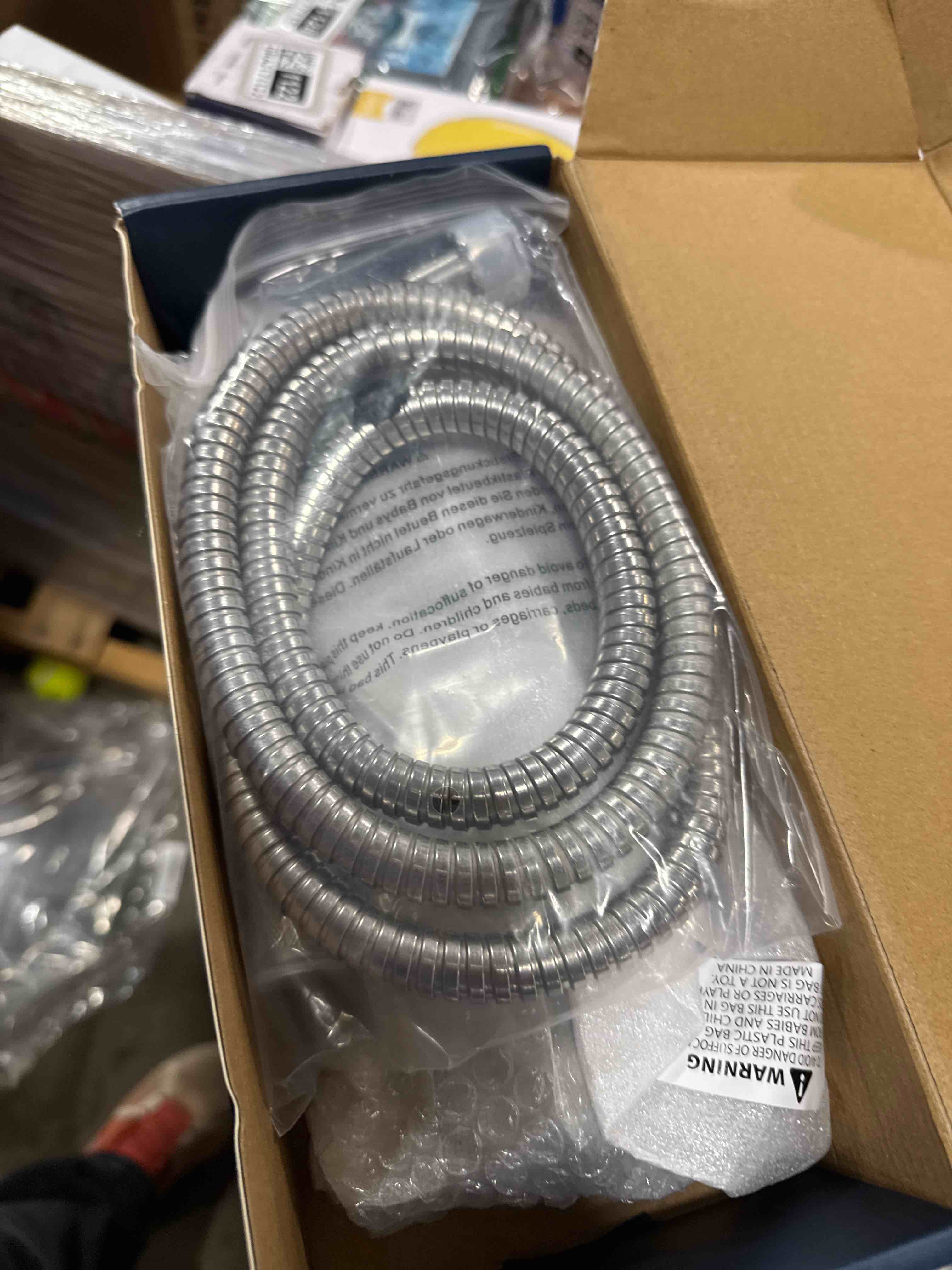 Condition photo showing New/Like New for FEELSO Filtered Shower Head with Handheld, High Pressure 3 Spray Mode Showerhead with 60" Hose, Bracket and 15 Stage Water Softener Filters for Hard Water Remove Chlorine and Harmful Substance Chrome