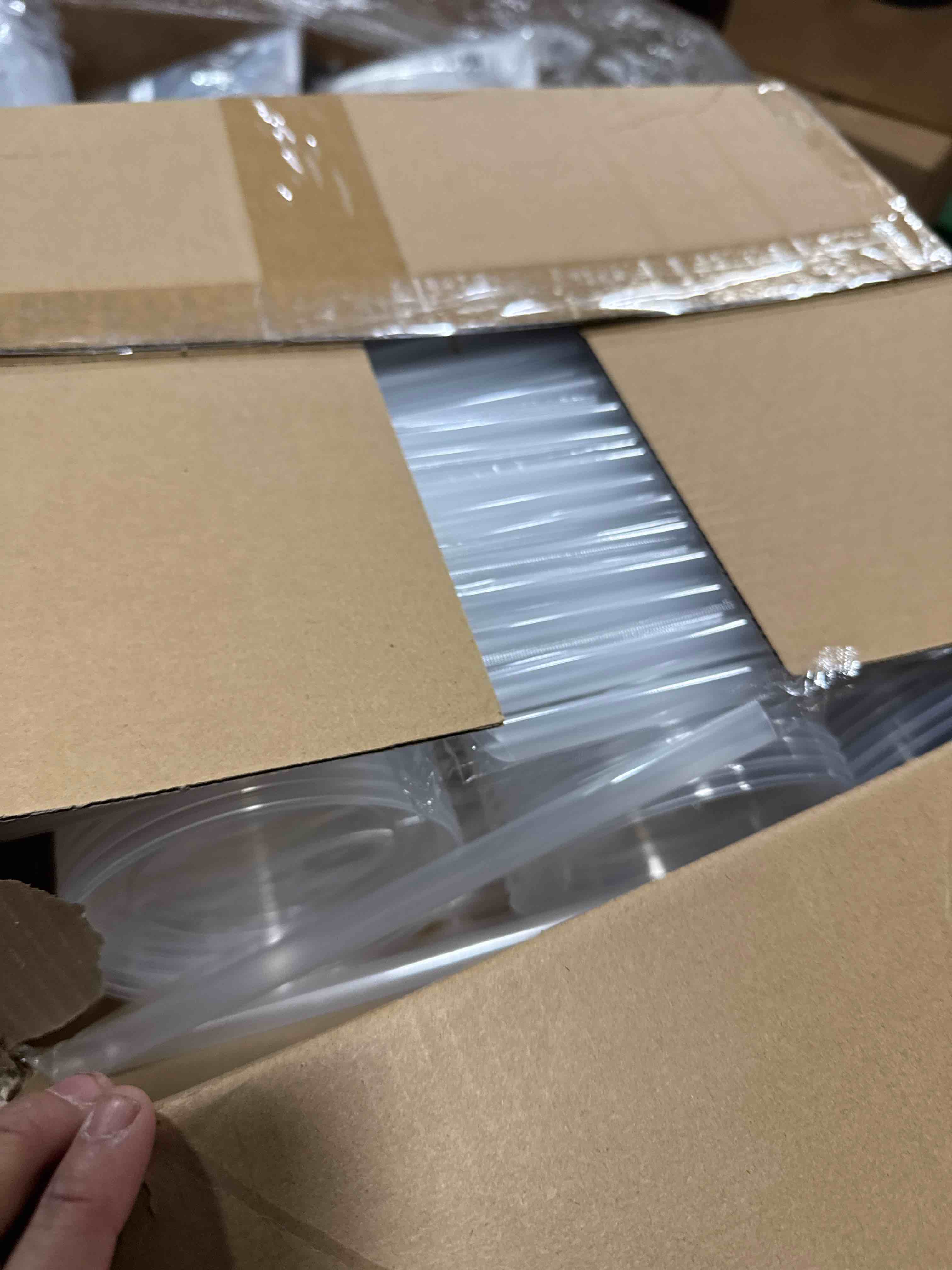 Condition photo showing New/Like New for 50 Set Clear Plastic Cups 24 oz Ice Cream Buckets with Lids and Straws Disposable Drink Cups Cocktail Pails with Handles for Outdoor Holiday Travel Beach Birthday Pool Party Supplies 50 Clear 24 oz