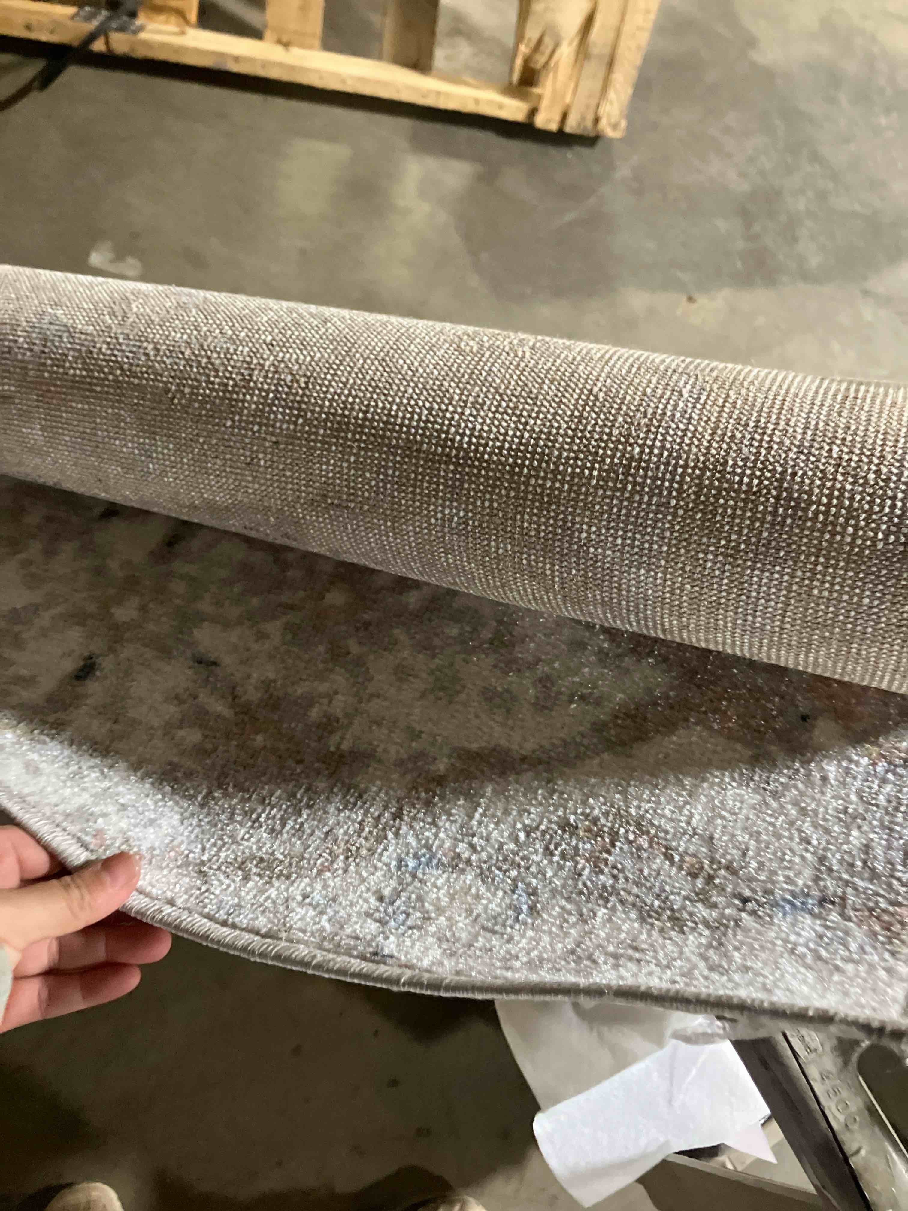 Condition photo showing New/Like New for Benfield Beige Machine Washable Area Rug 6’7” 