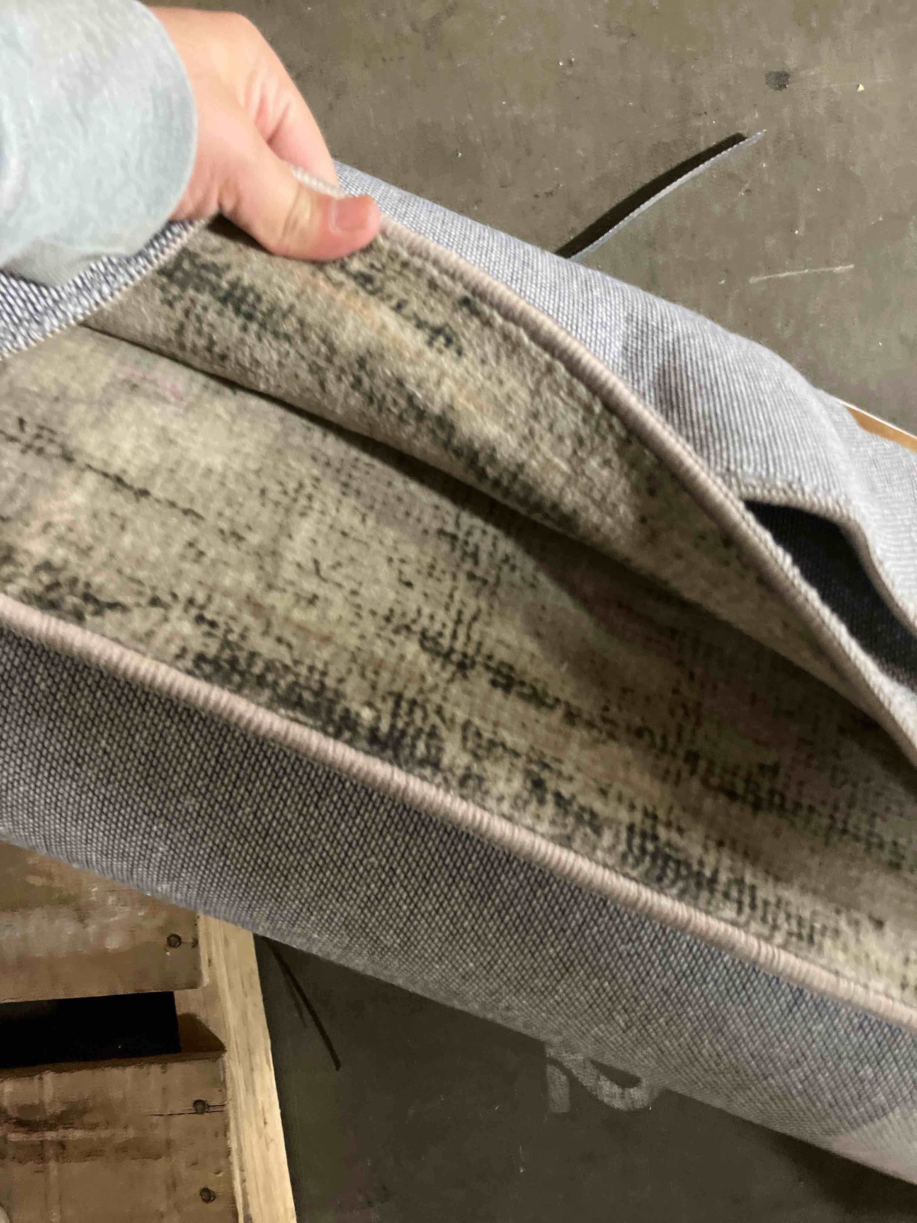 Condition photo showing New/Like New for Loloi Magnolia Home by Joanna Gaines Sinclair Collection SIN-06 Clay/Tobacco 8'-6" x 11'-6", .25" Pile Height, Machine Washable, Area Rug Clay / Tobacco 8'6" x 11'6" (Rectangular)