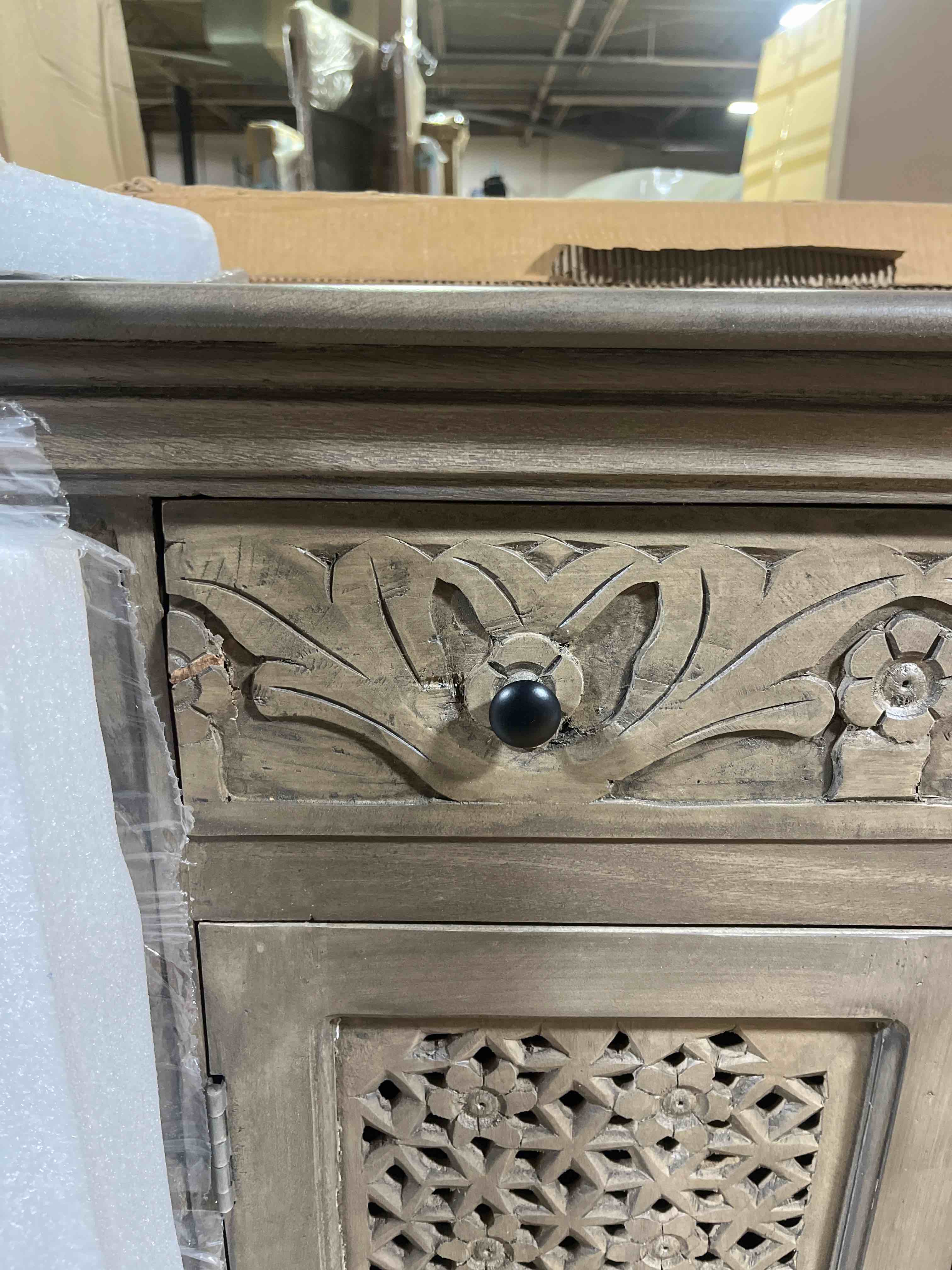 Condition photo showing Good Condition for Fazila 102'' Solid Wood Sideboard By Canora Grey