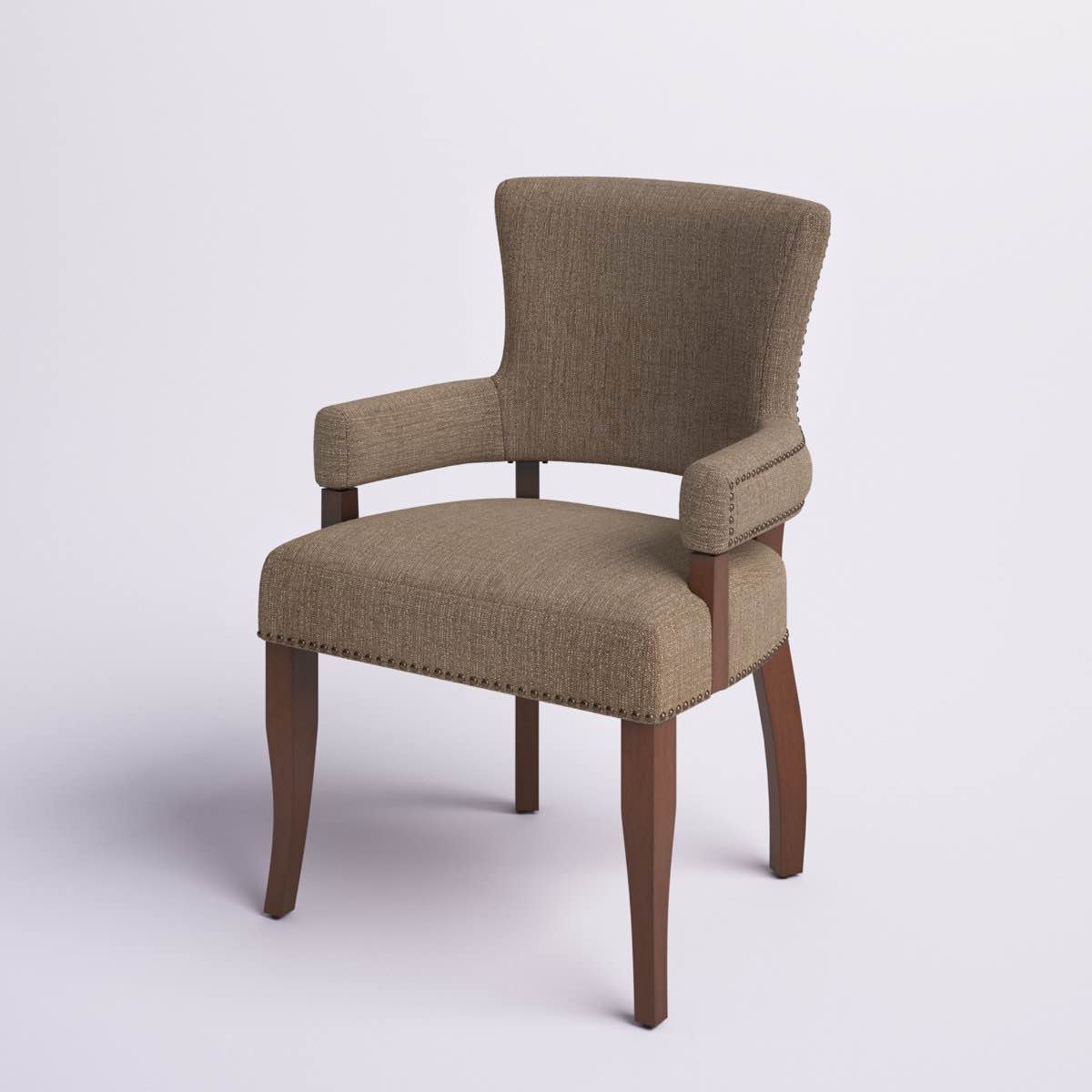 Condition photo showing New/Like New for Dawson Upholstered Dining Chair with Padded Arm By Lark Manor