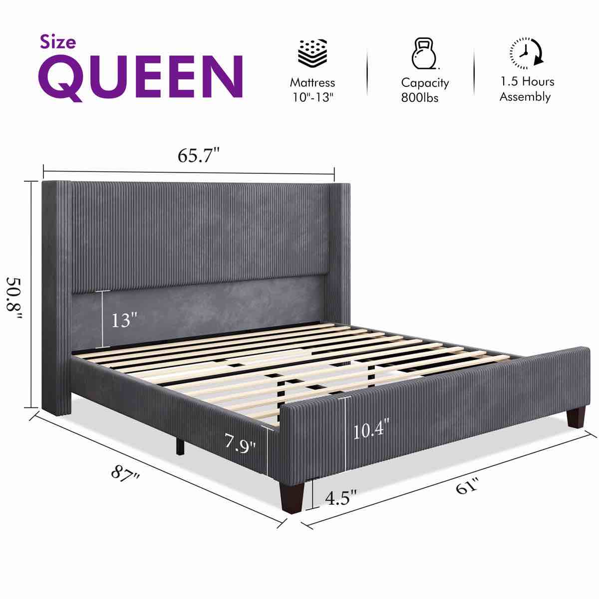 Wauseon Corduroy Upholstered Bed By Wade Logan®