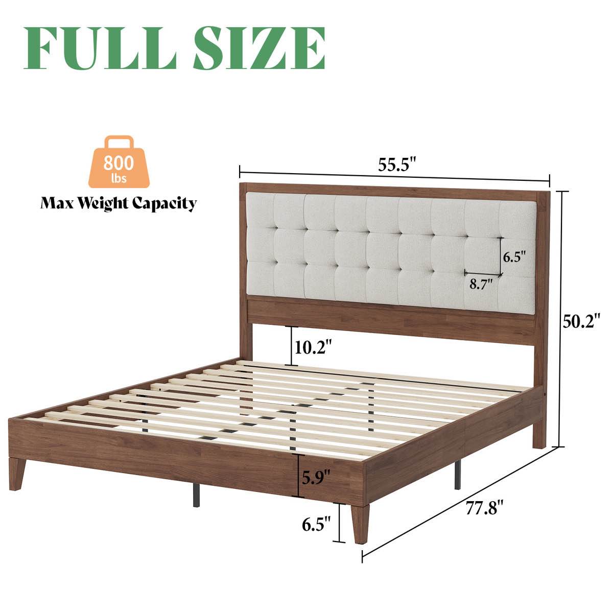 Condition photo showing Good Condition for Behka Upholstered Platform Bed By Wade Logan®