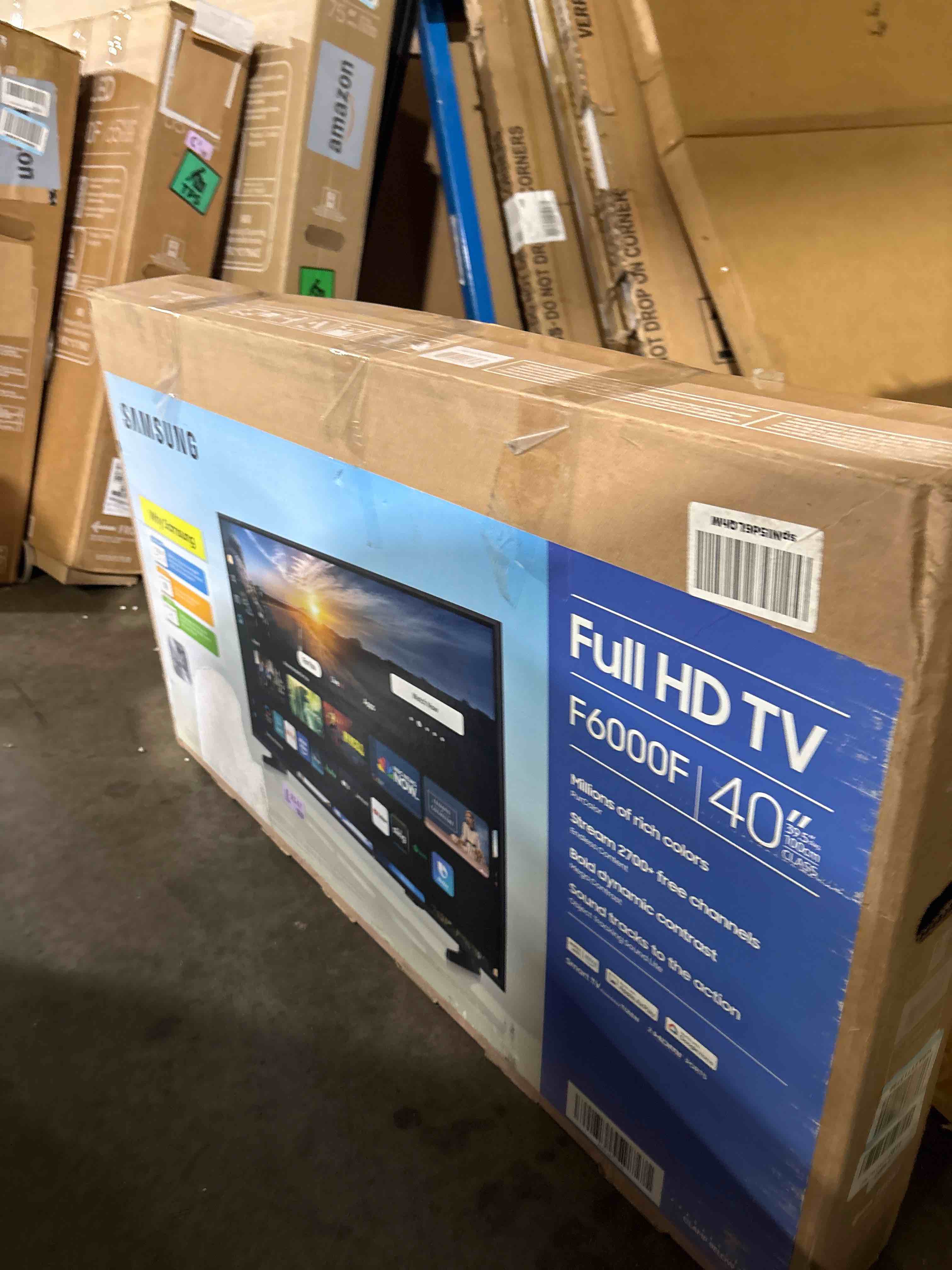 Condition photo showing As Is for SAMSUNG 40-Inch Class Full HD F6000 Smart TV (2025 Model) HDR, Object Tracking Sound Lite, Knox Security, One UI Tizen, Smart TV 40-Inch F6000 Series