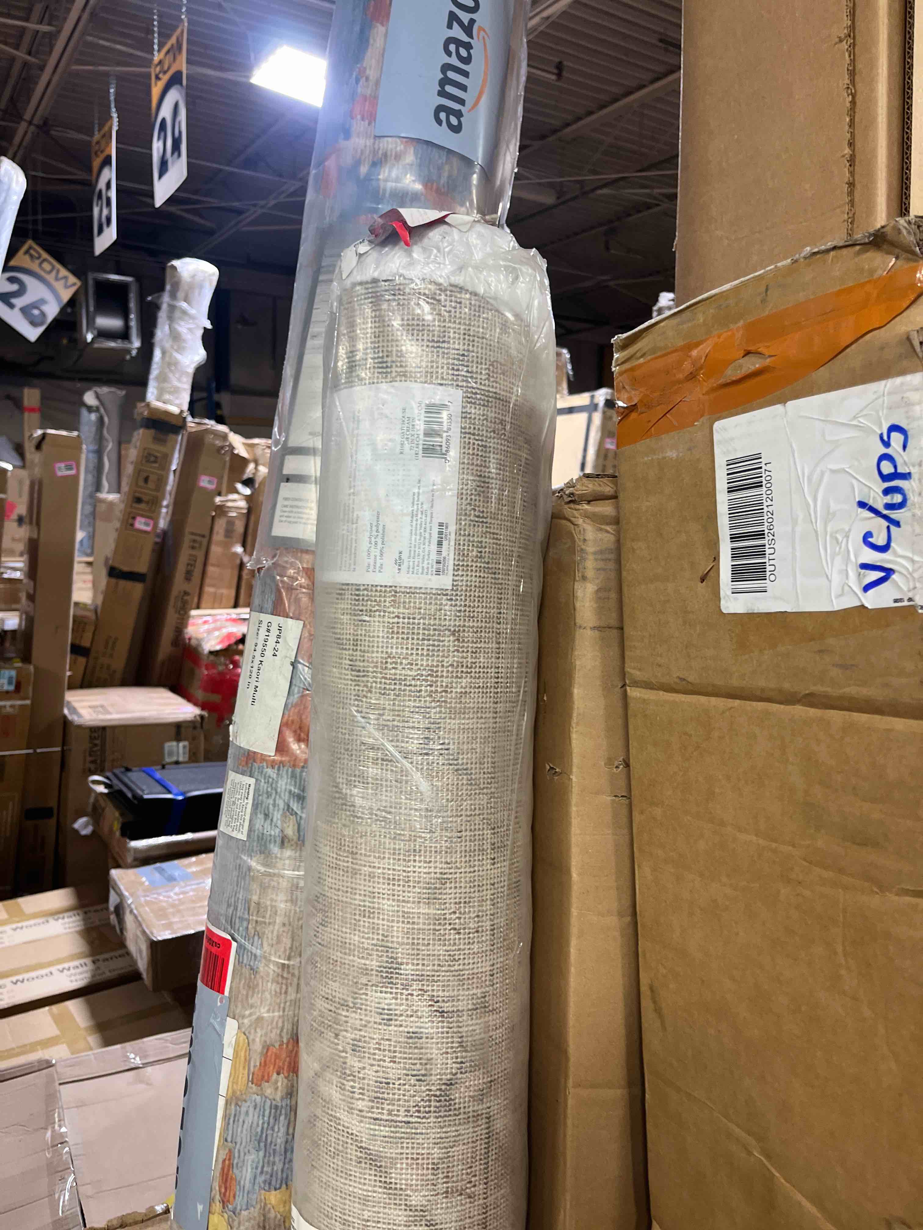 Condition photo showing New/Like New for Mohawk Home Daphne Traditional Floral, Ornamental Cream 6' x 9' Area Rug Perfect for Living Room, Dining Room, Office